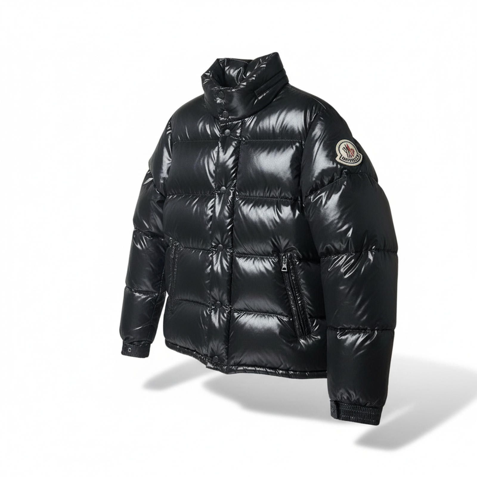Moncler Moncler - Men's Black Shiny Puffer Jacket Size US M / EU 48-50 / 2 - 1 Thumbnail