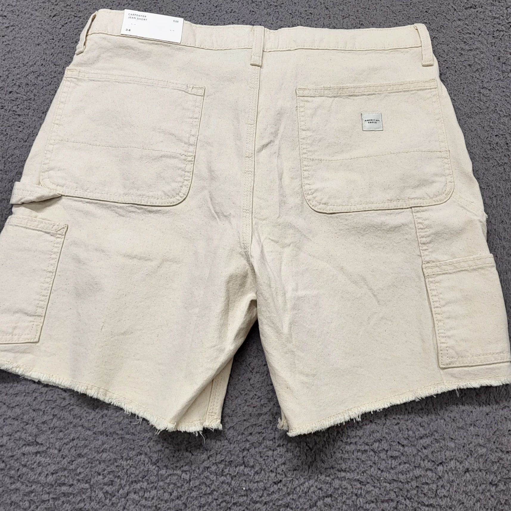 American Eagle Outfitters American Eagle 7" Flex Utility Shorts Men's ~Size 34~ Natural Carpenter Jeans Size US 34 / EU 50 - 3 Thumbnail