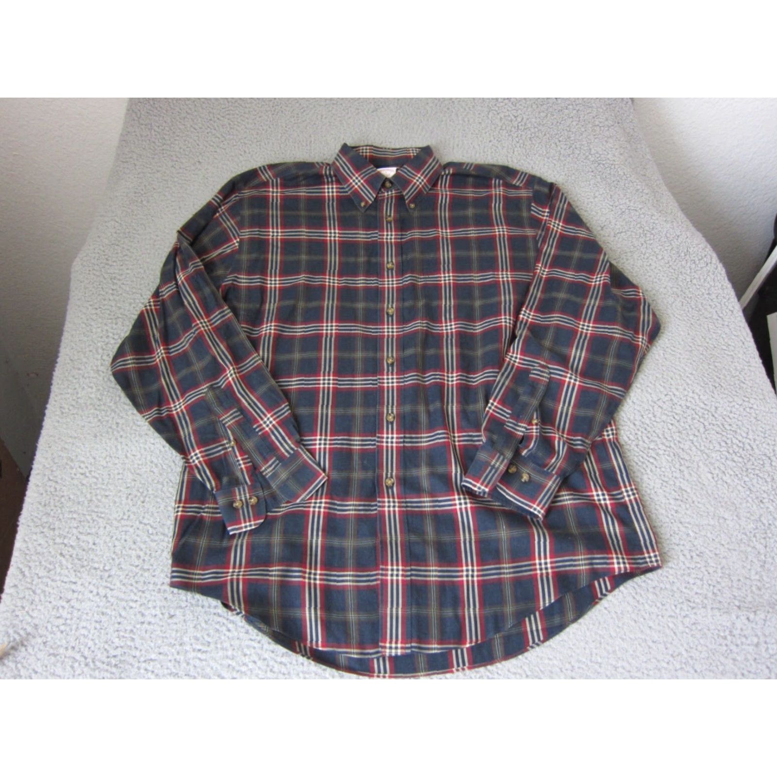 Brooks Brothers Brooks Brothers Shirt Mens Large X Blue Supima Cotton Button Up Plaid Long Sleeve Collared 90s Vintage No Size US L / EU 52-54 / 3 - 2 Thumbnail
