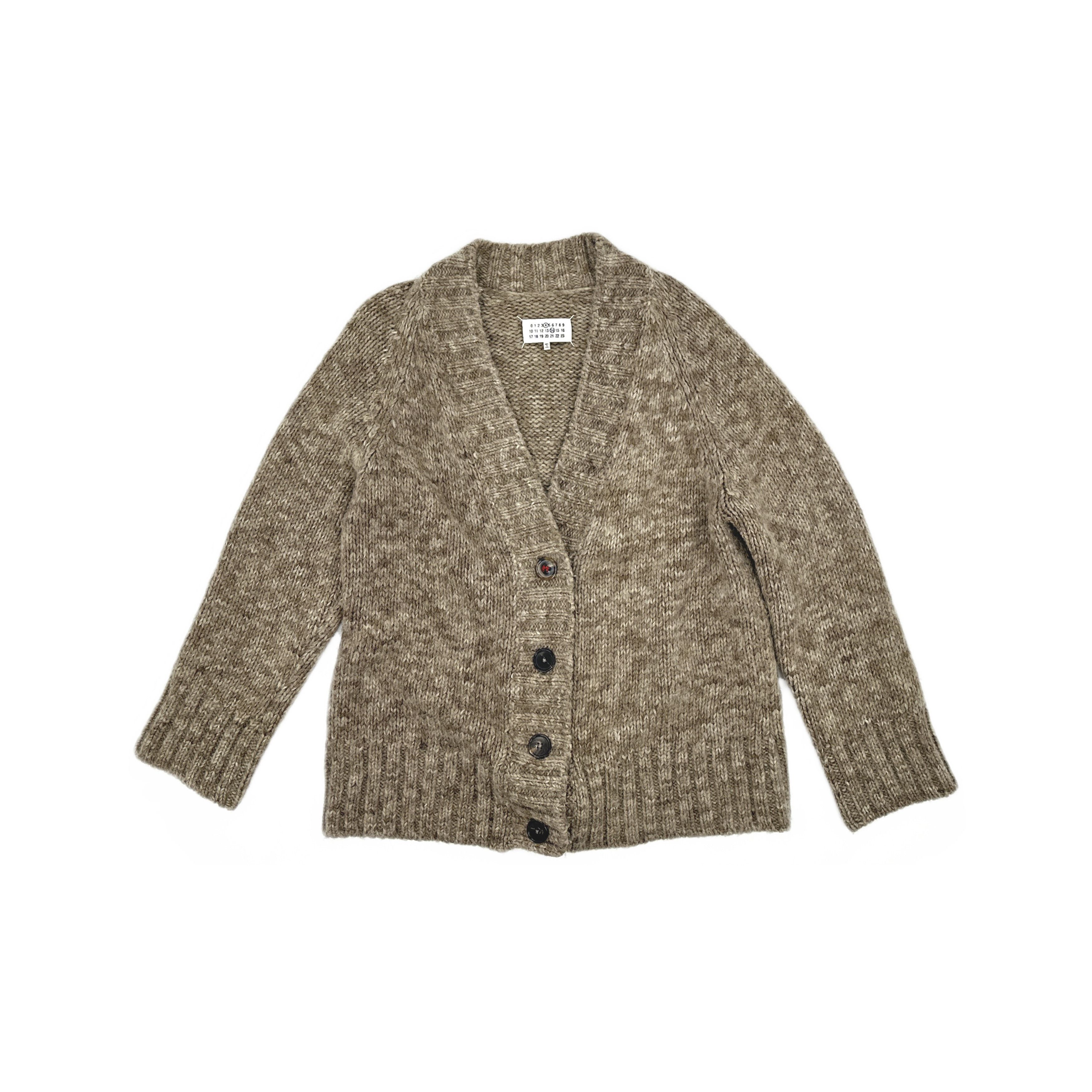 Maison Margiela Maison Margiela Brown Knit Cardigan Size XS Size XS / US 0-2 / IT 36-38 - 1 Thumbnail