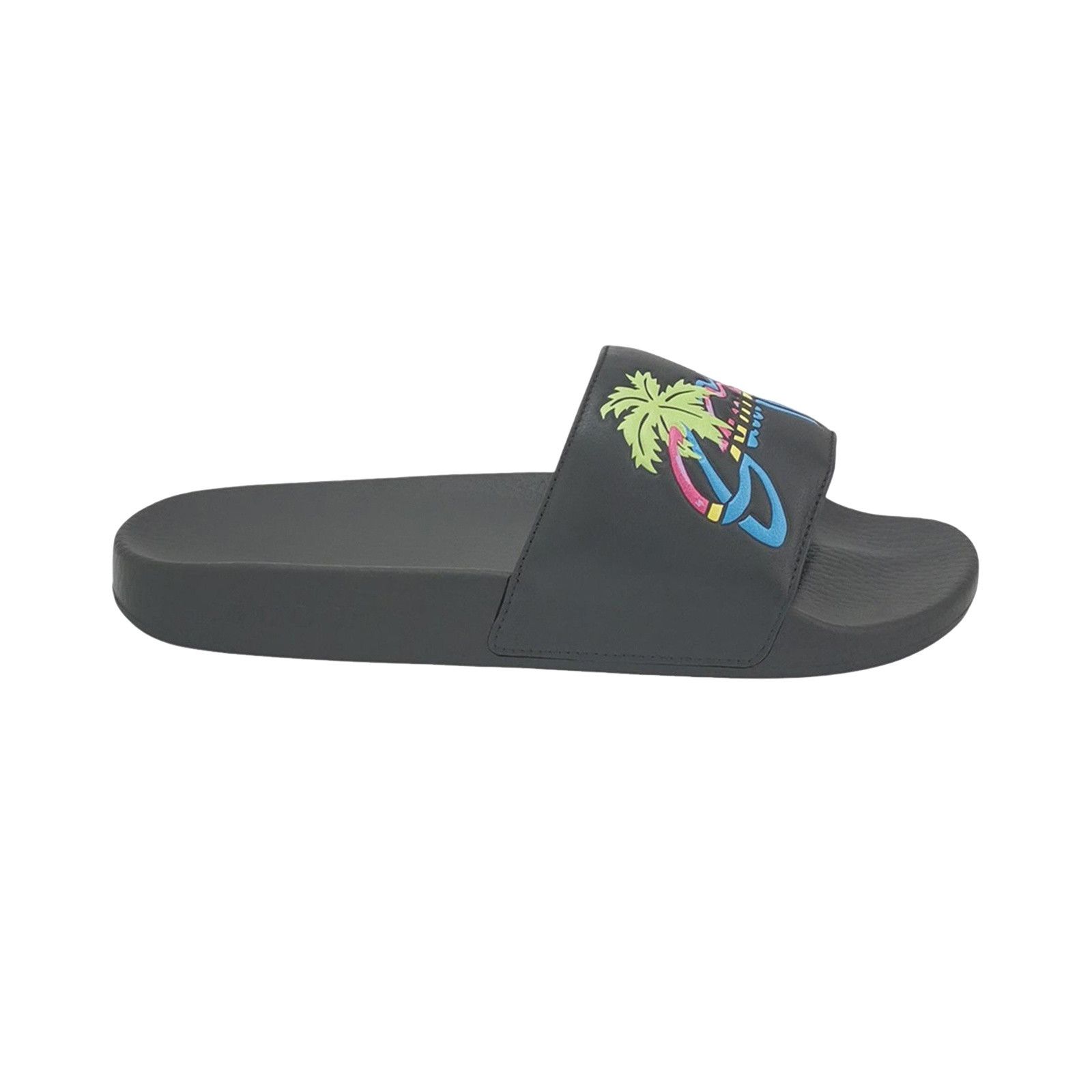 Gucci Gucci Hawaii Graphic Print Leather Slides 41 Size US 8 / EU 41 - 1 Thumbnail