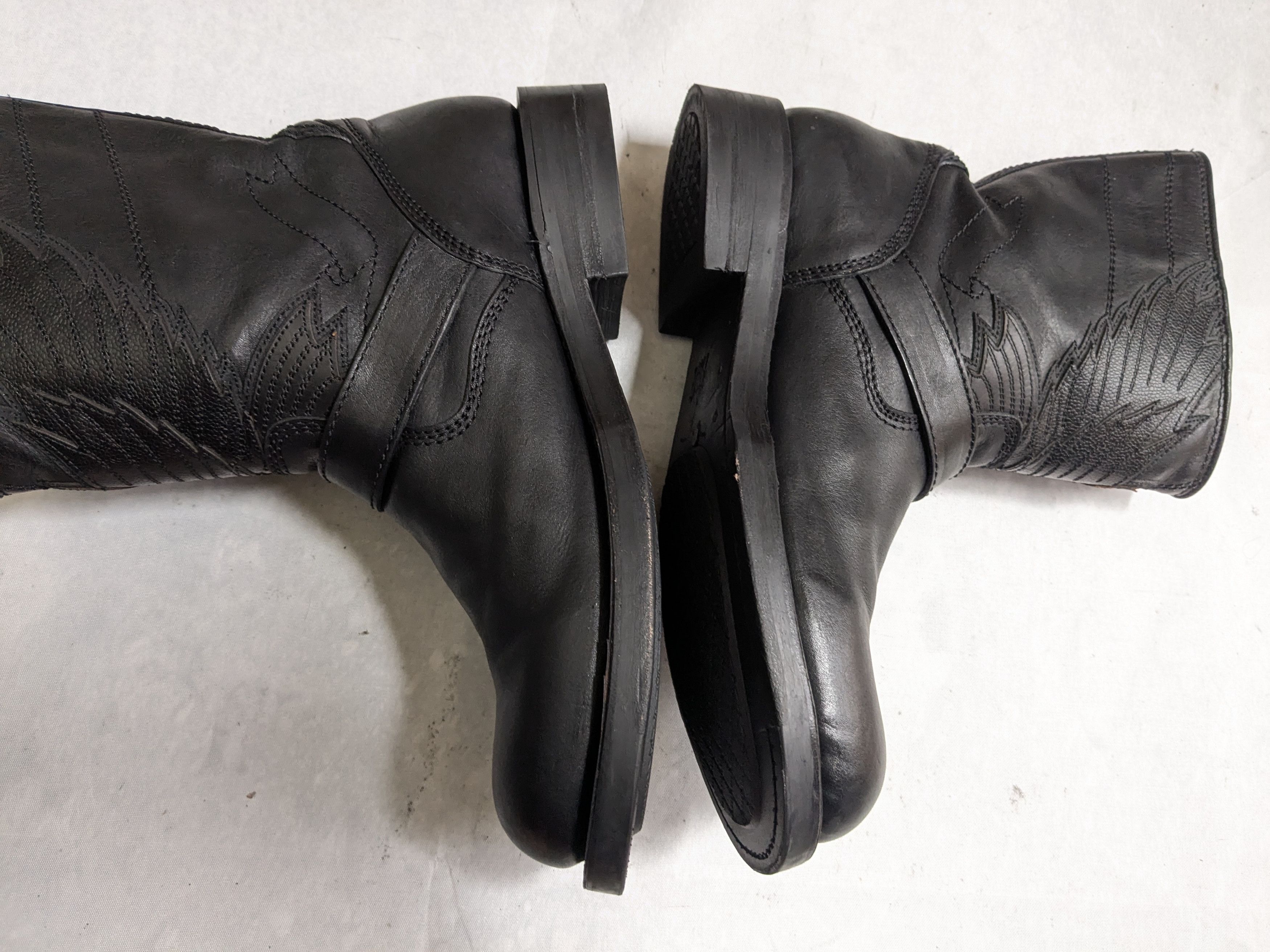 Frye Frye Engineer Boots Black Leather 8 D Buckle Size US 8 / EU 41 - 13 Thumbnail