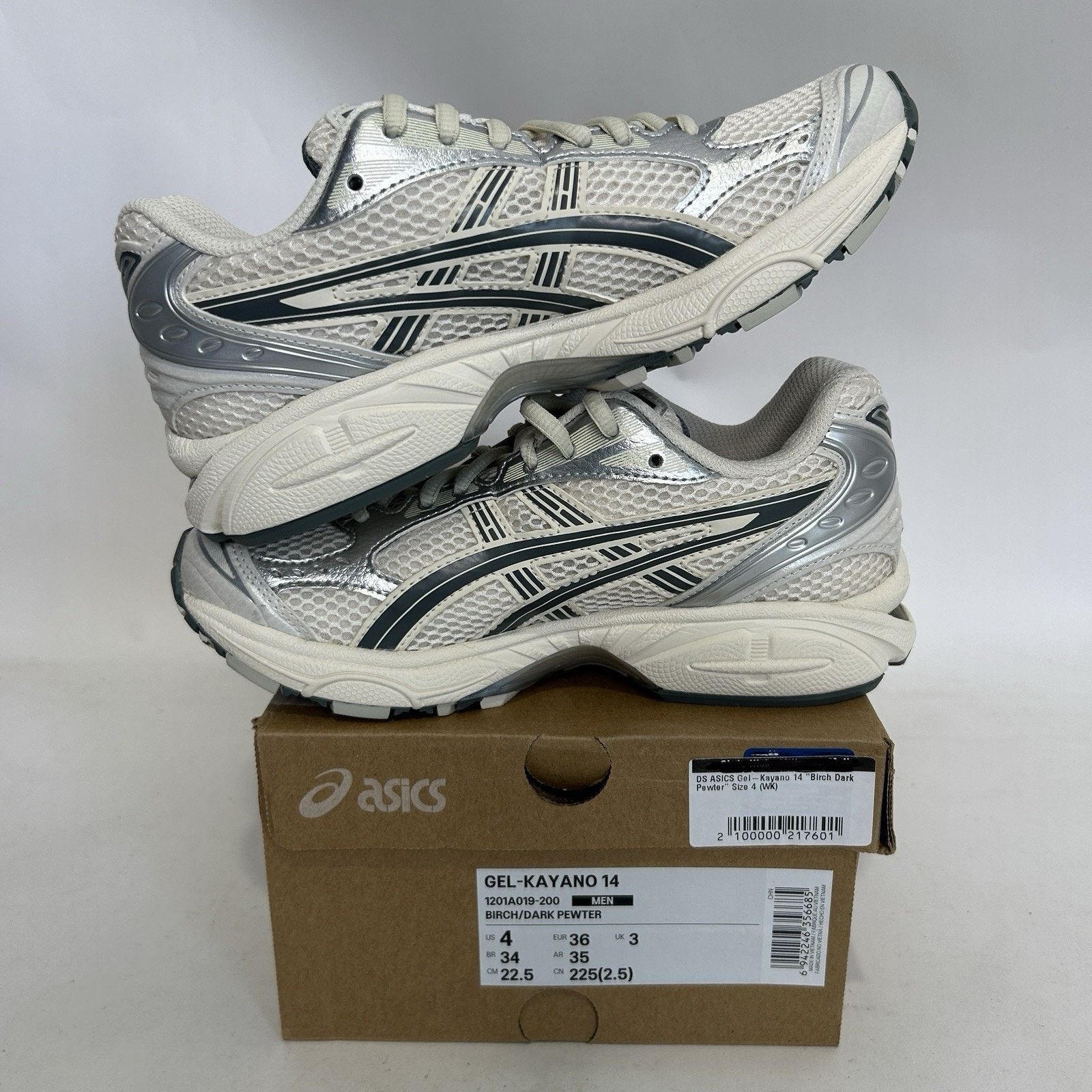 Asics ASICS Gel-Kayano 14 “Birch Dark Pewter” 1201A019-200 Size US 5.5 / IT 35.5 - 3 Thumbnail