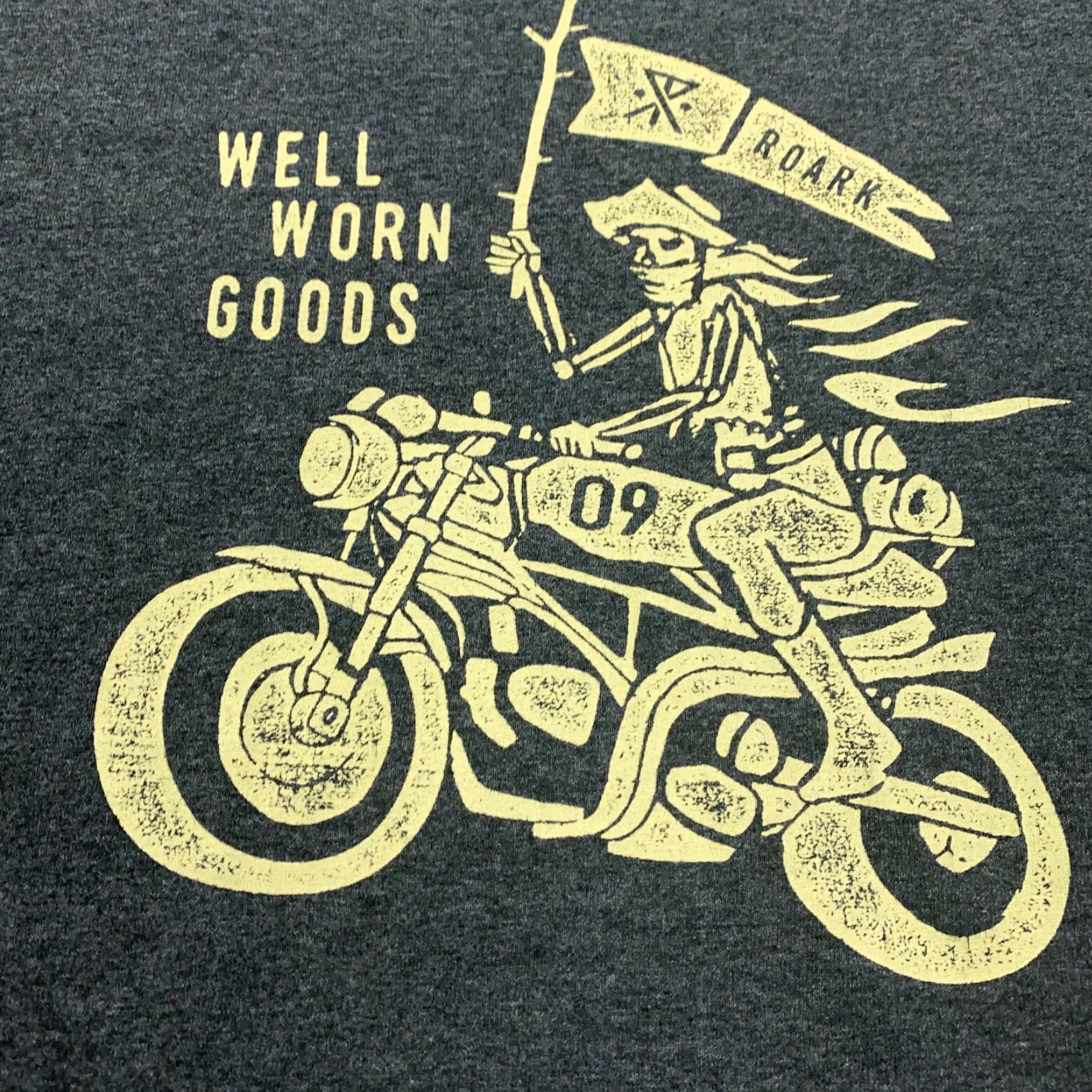 Hanes The Roark Revival Shirt Mens Small Grey Well Worn Goods Motorcycle Pirate Size US S / EU 44-46 / 1 - 2 Thumbnail