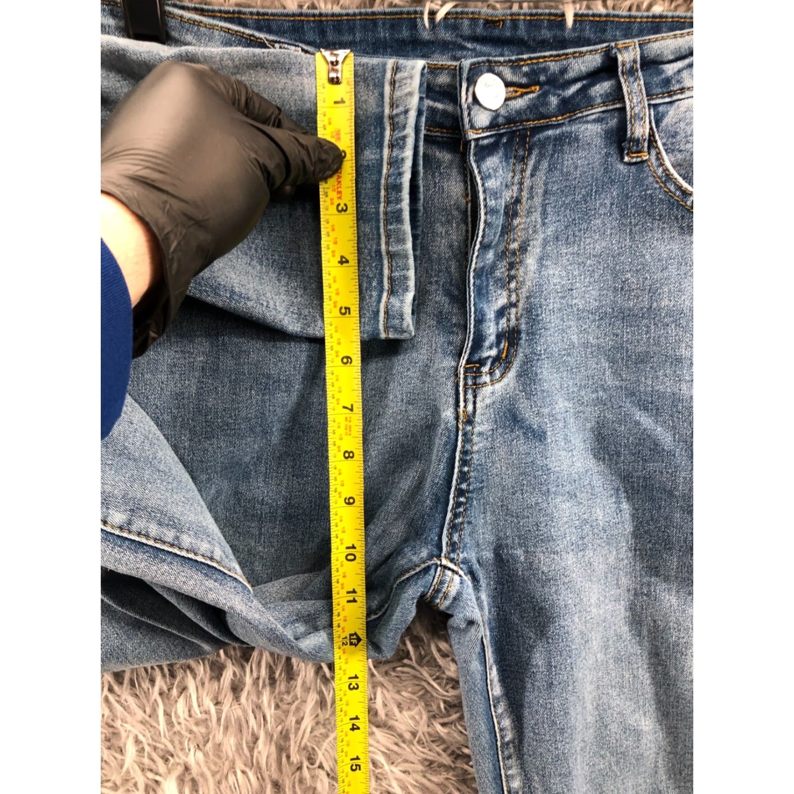 Shein SheIn Jeans Skinny Size L Womens Medium Wash Blue Flaw Size 36" / US 14 / IT 50 - 4 Thumbnail