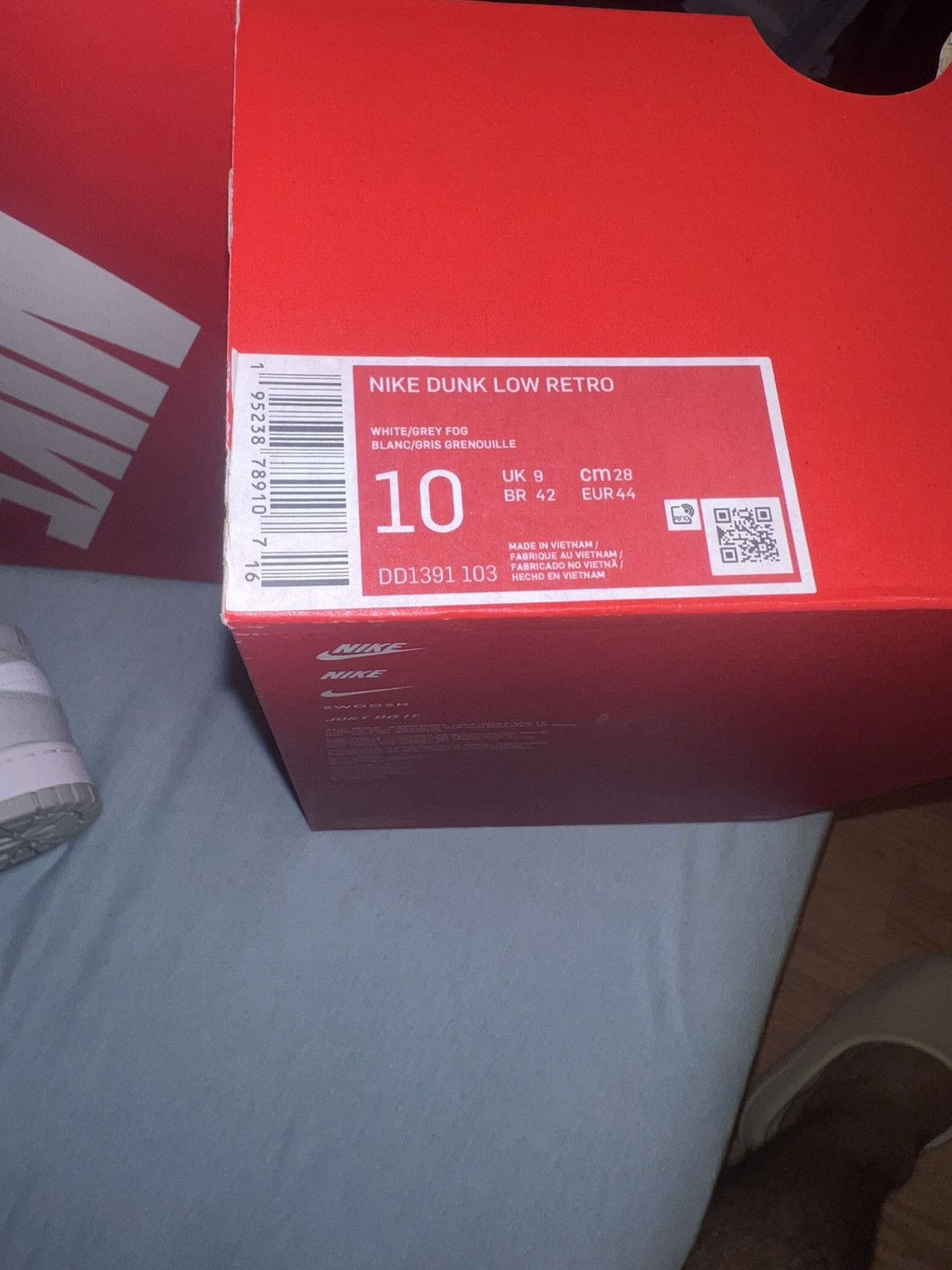 Nike Nike Dunk Grey Fog Size US 10 / EU 43 - 6 Thumbnail
