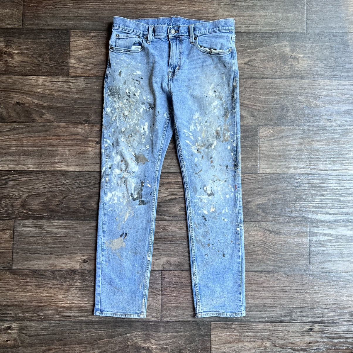 Old Navy Old Navy slim painter/thrashed used denim jeans Size US 30 / EU 46 - 1 Thumbnail