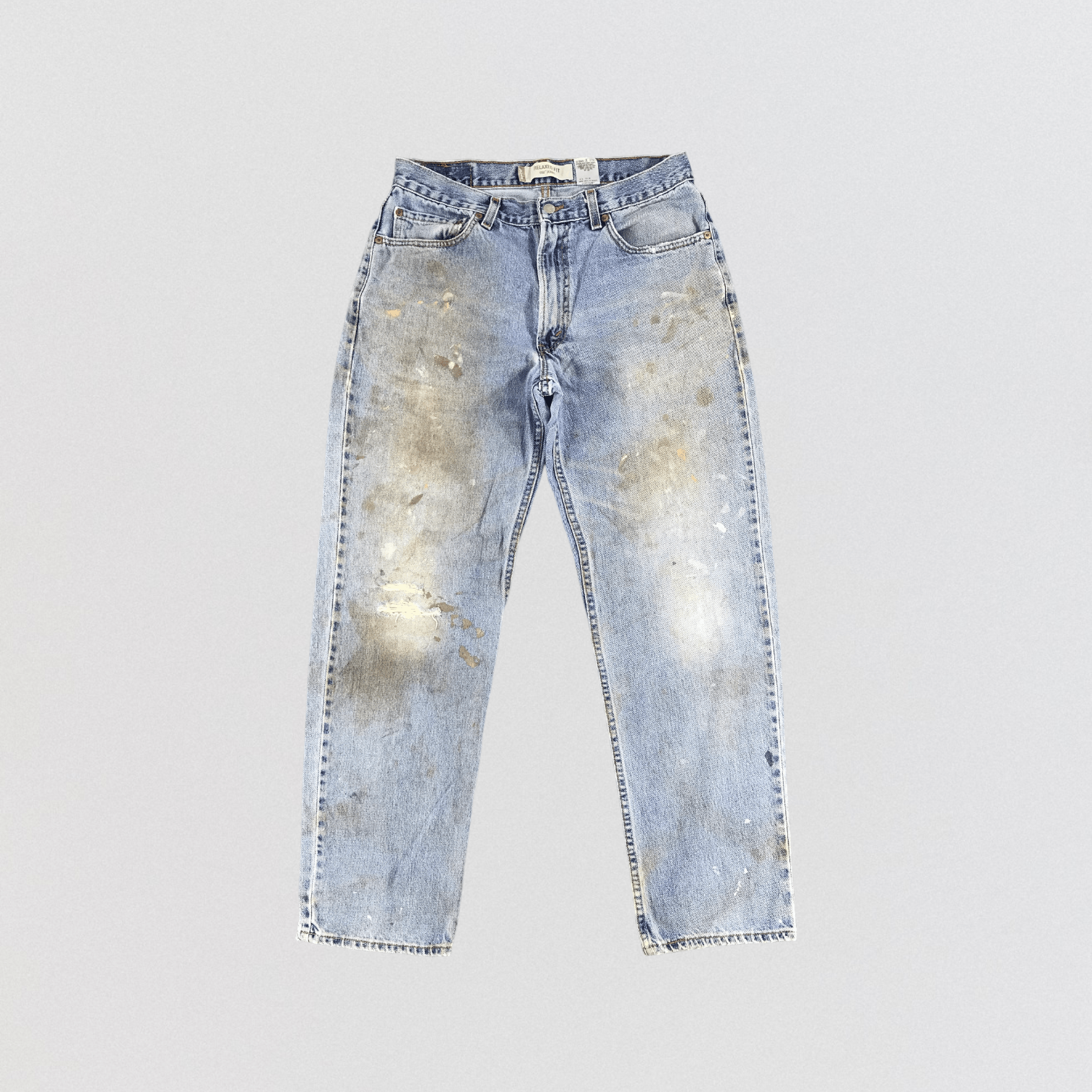 Levi's × Vintage Vintage Dirty Light Wash Levis 550 Jeans-JM1032 Size US 33 - 1 Thumbnail