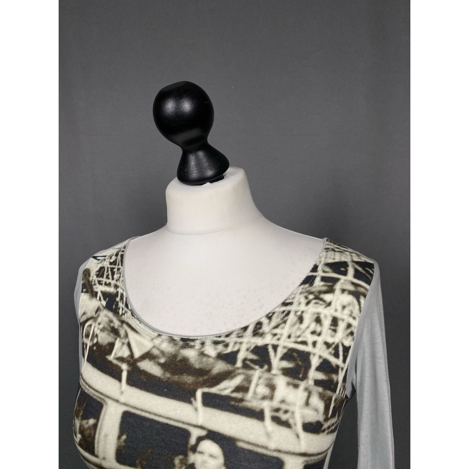 Rundholz Rundholz Dip Printed Women's Gray Printed Dress Size M Size M / US 6-8 / IT 42-44 - 5 Thumbnail