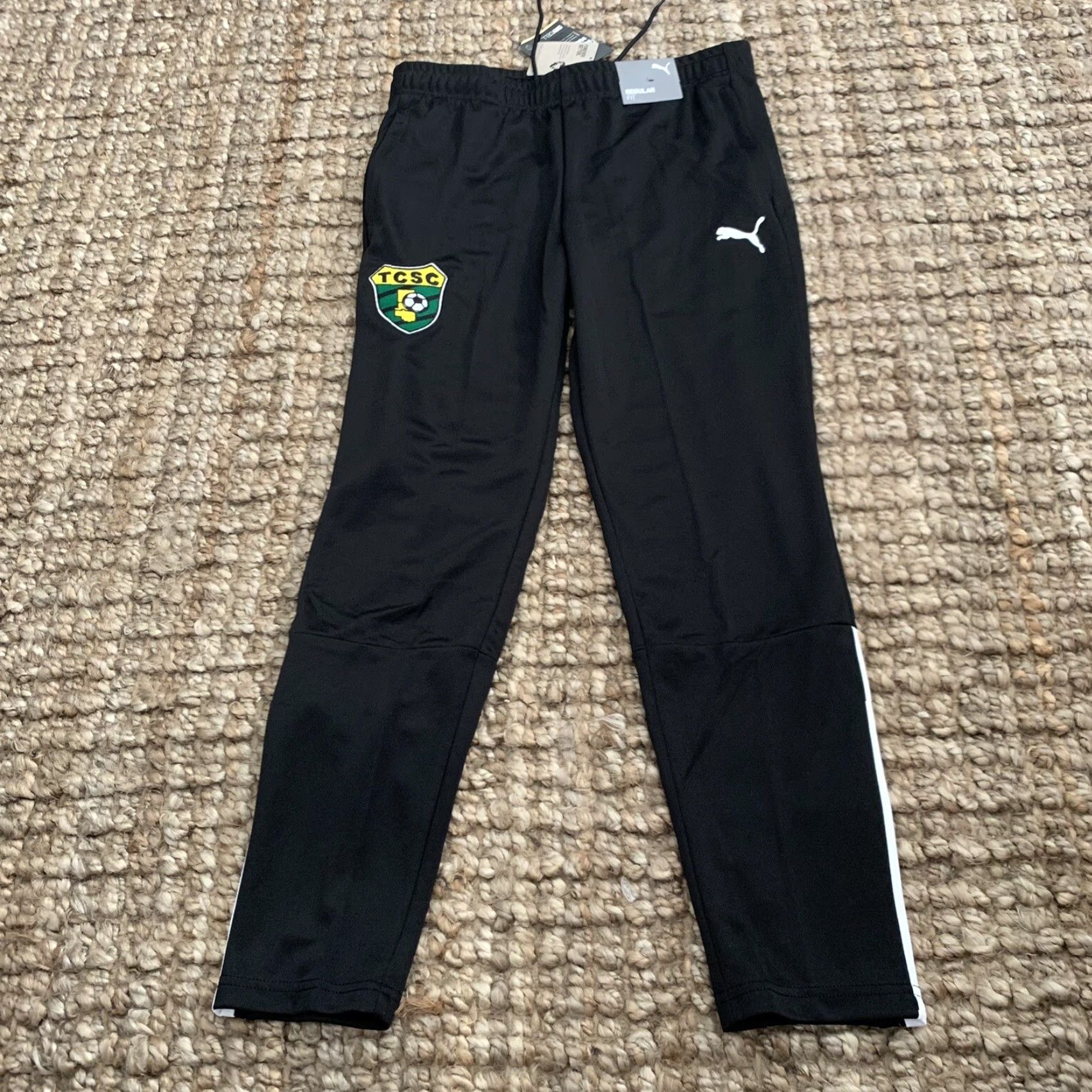 Puma PUMA Pants Mens Small Black Soccer Training Drycell Wicking Regular Fit NEW Size US 29 - 3 Thumbnail