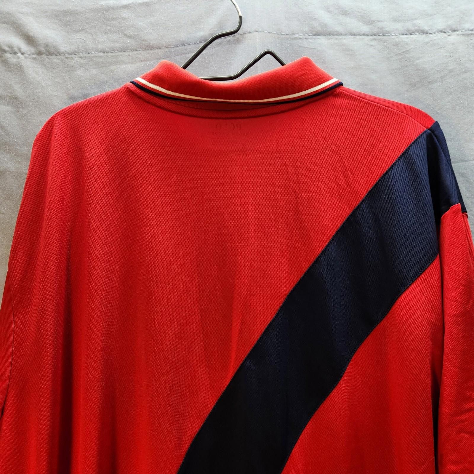 Polo Ralph Lauren Polo Ralph Lauren Shirt Mens 2XL Red Blue Stripe Big Pony Size US XXL / EU 58 / 5 - 9 Thumbnail