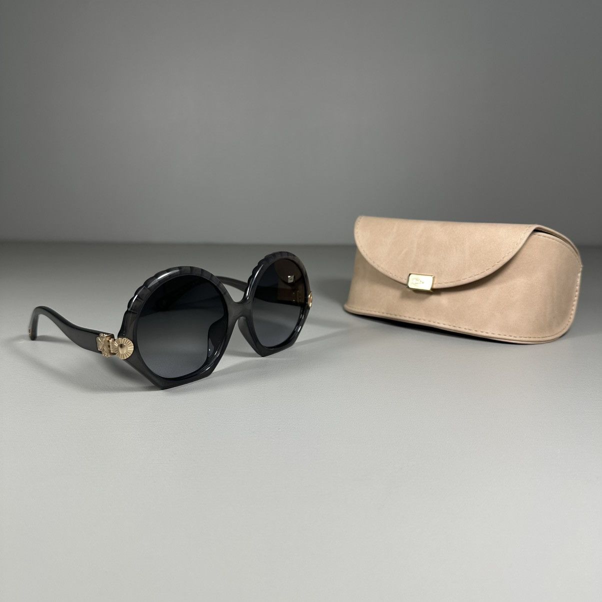 Chloe Chloe CE747SA 036 Round-Oval Dark Grey Sunglasses Size ONE SIZE - 2 Thumbnail