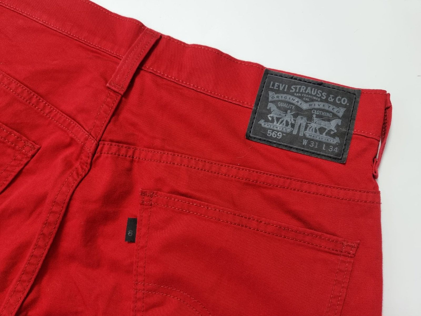 Levi's Levi's 569 red straight jeans 31x34 L mens womens Size US 32 / EU 48 - 5 Thumbnail