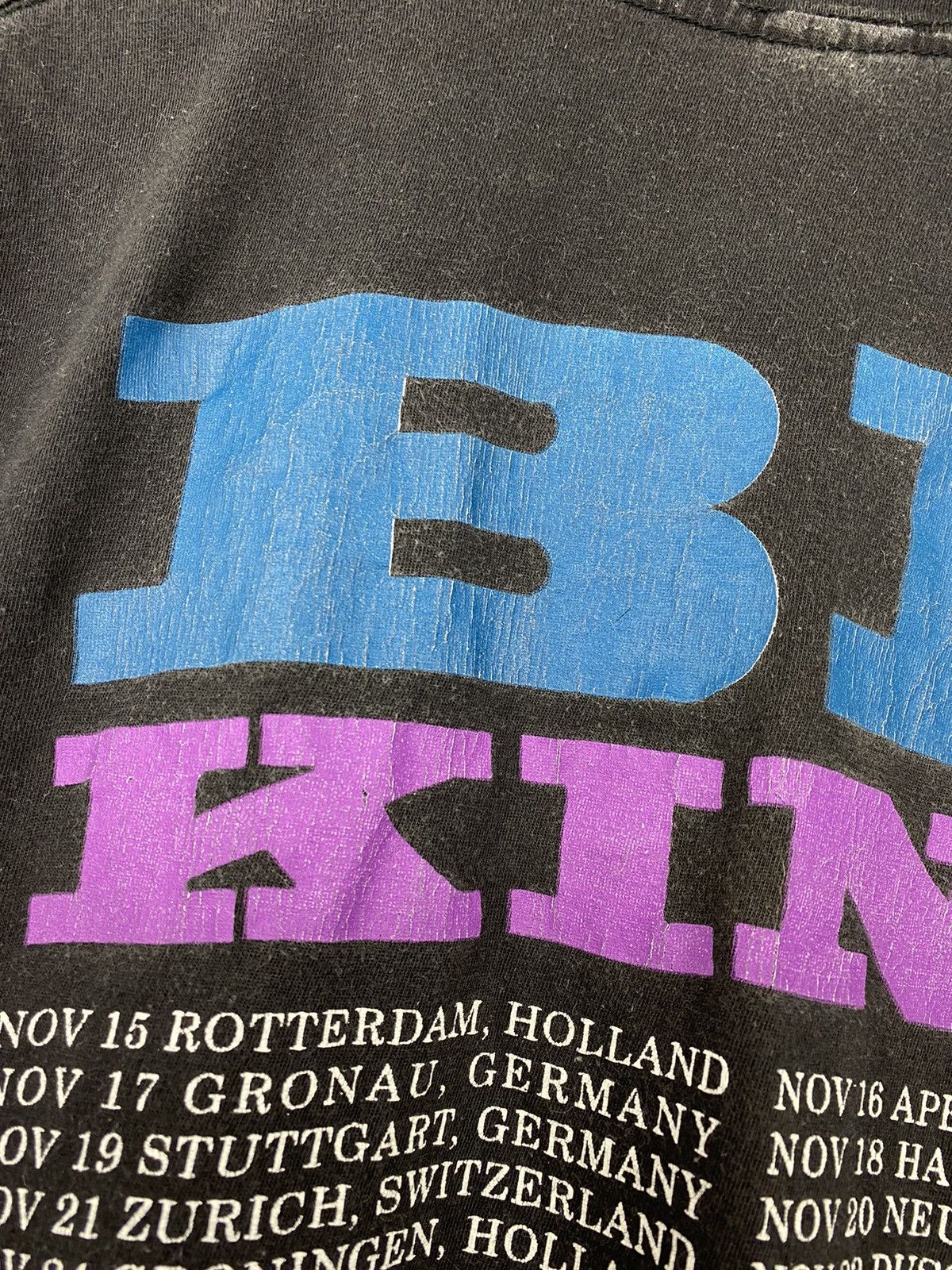 Band Tees Vintage BB King Peace the World Tour Jazz Icon T Shirt Tee Size US L / EU 52-54 / 3 - 11 Thumbnail