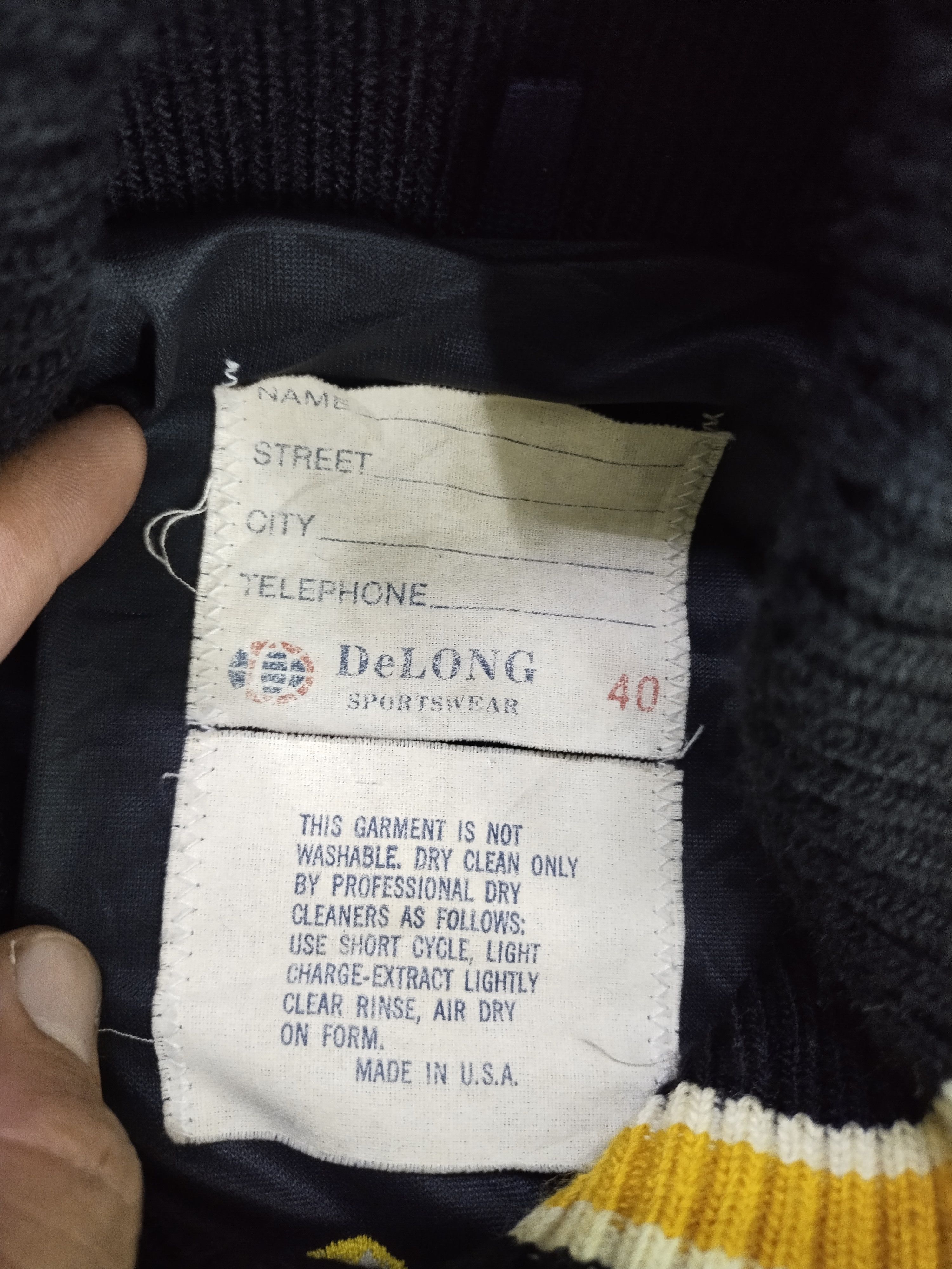Delong Vintage Shojt Candy Delong Leather Leather/Wool Jacket Size US M / EU 48-50 / 2 - 11 Thumbnail