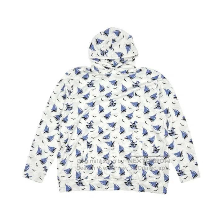 Polo Ralph Lauren Polo Ralph Lauren White Sailboat Print Hoodie. Size US XXL / EU 58 / 5 - 1 Thumbnail