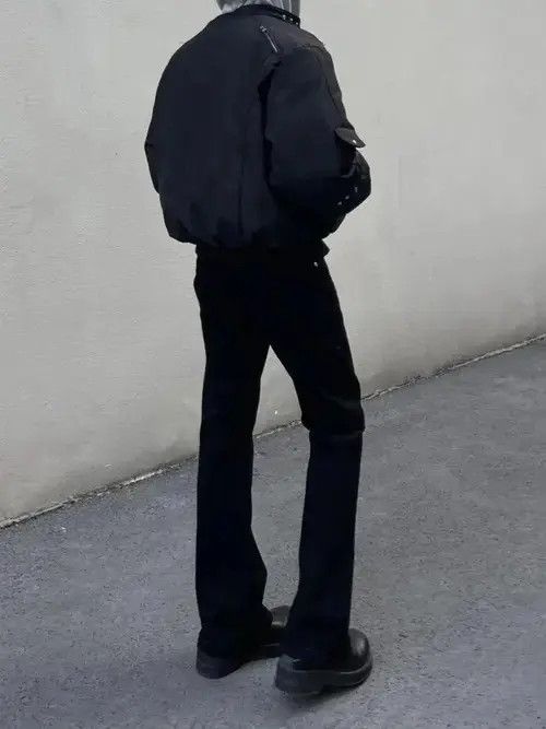 Jean Asakawa x Hanai Slim Fit Micro Flare Black Jeans Size US 30 / EU 46 - 5 Thumbnail
