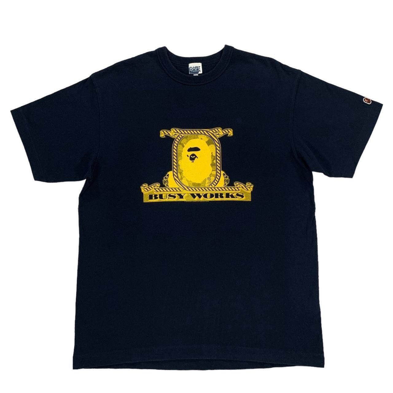 Vintage A Bathing Ape Bape Busy Works Navy Blue 2007 T Shirt