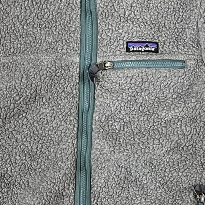 Patagonia VINTAGE Patagonia Sherpa Fleece Jacket Womens Gray Retro Pile Size M Size M / US 6-8 / IT 42-44 - 3 Thumbnail