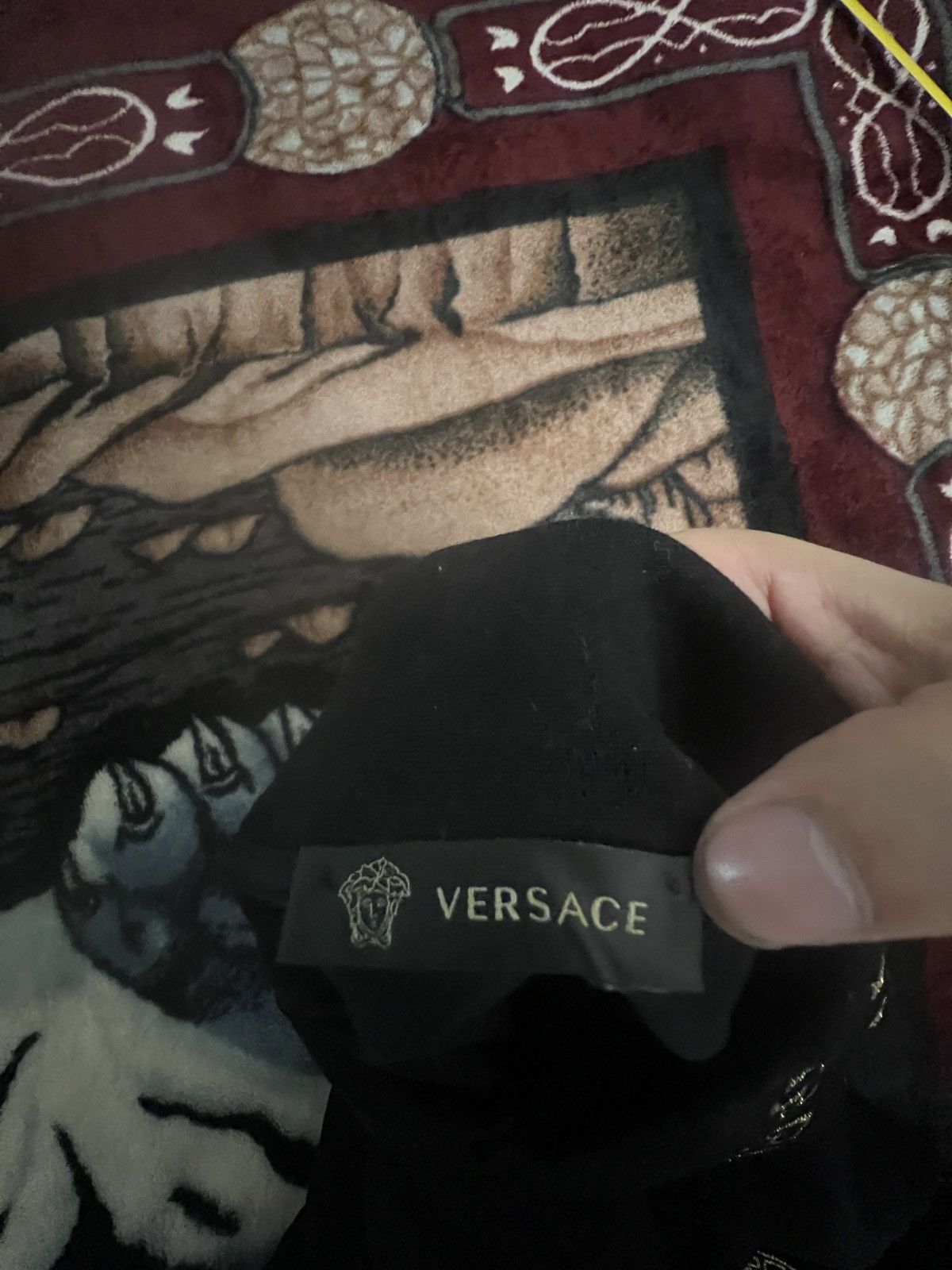 Versace Versace Glitter Black and Gold Polo Shirt Size US XL / EU 56 / 4 - 3 Thumbnail
