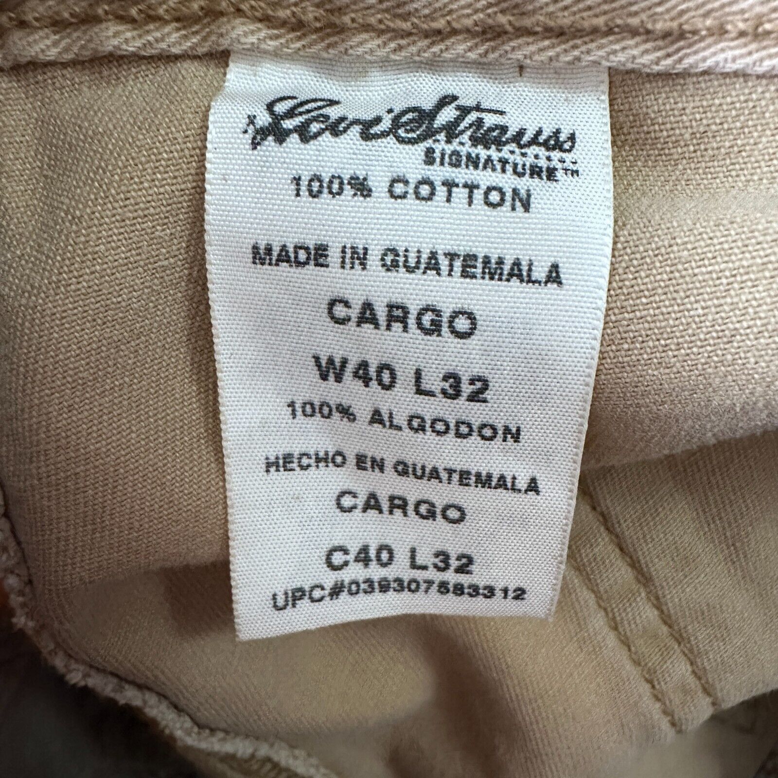 Levi's Vintage Levi's Cargo Pants Men’s 40 x 32 Khaki Beige Size US 40 / EU 56 - 7 Thumbnail
