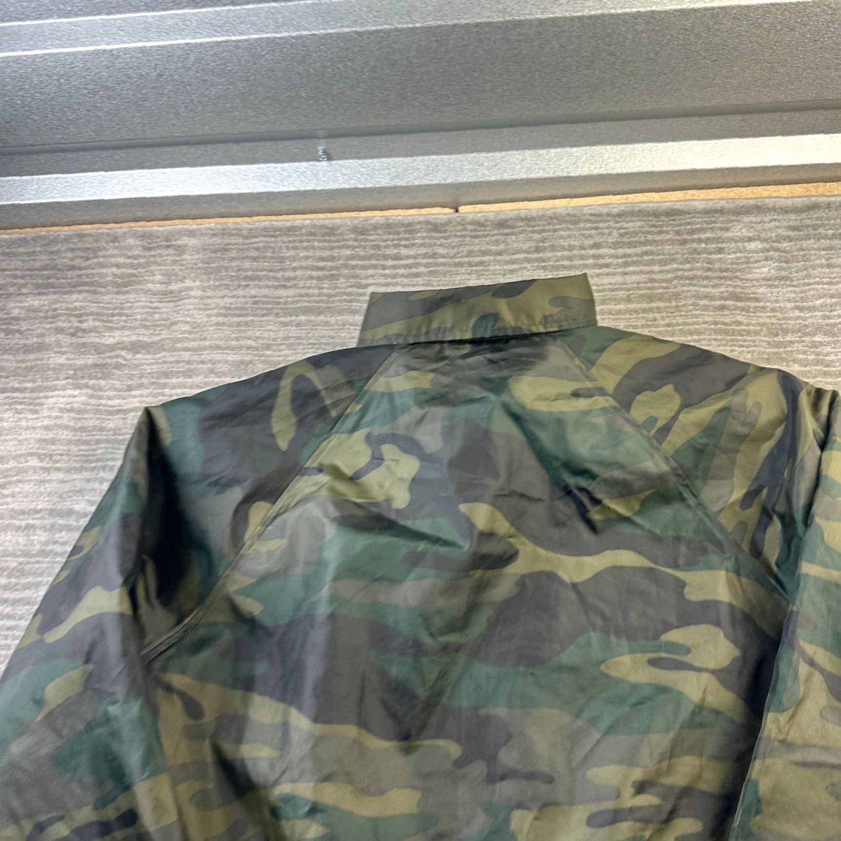 Dickies Dickies Jacket Mens M Green Camouflage Nylon Snap On Windbreaker Coat Spring Winter Fall Weather Workwear Casual Size US M / EU 48-50 / 2 - 6 Thumbnail