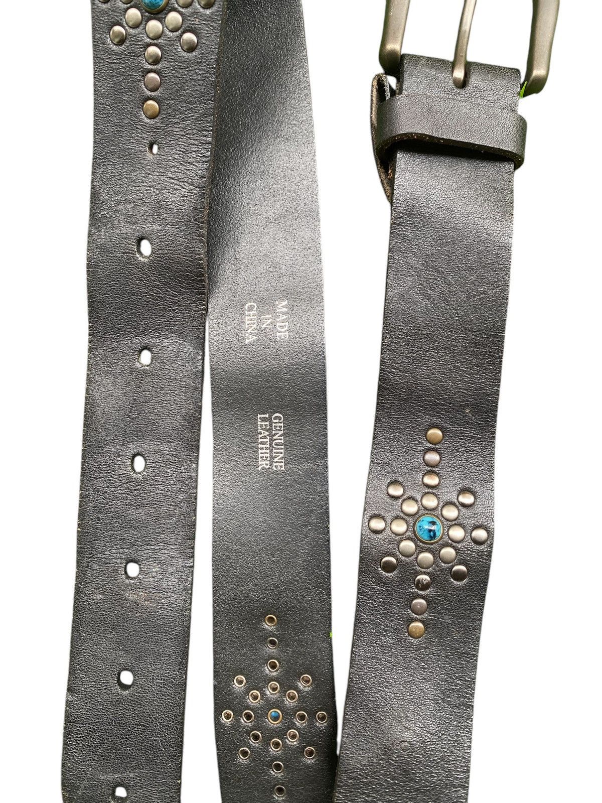 Seditionaries Vintage MADE GENUINE LEATHER PUNK ROCK Belt nice design Size ONE SIZE - 1 Thumbnail
