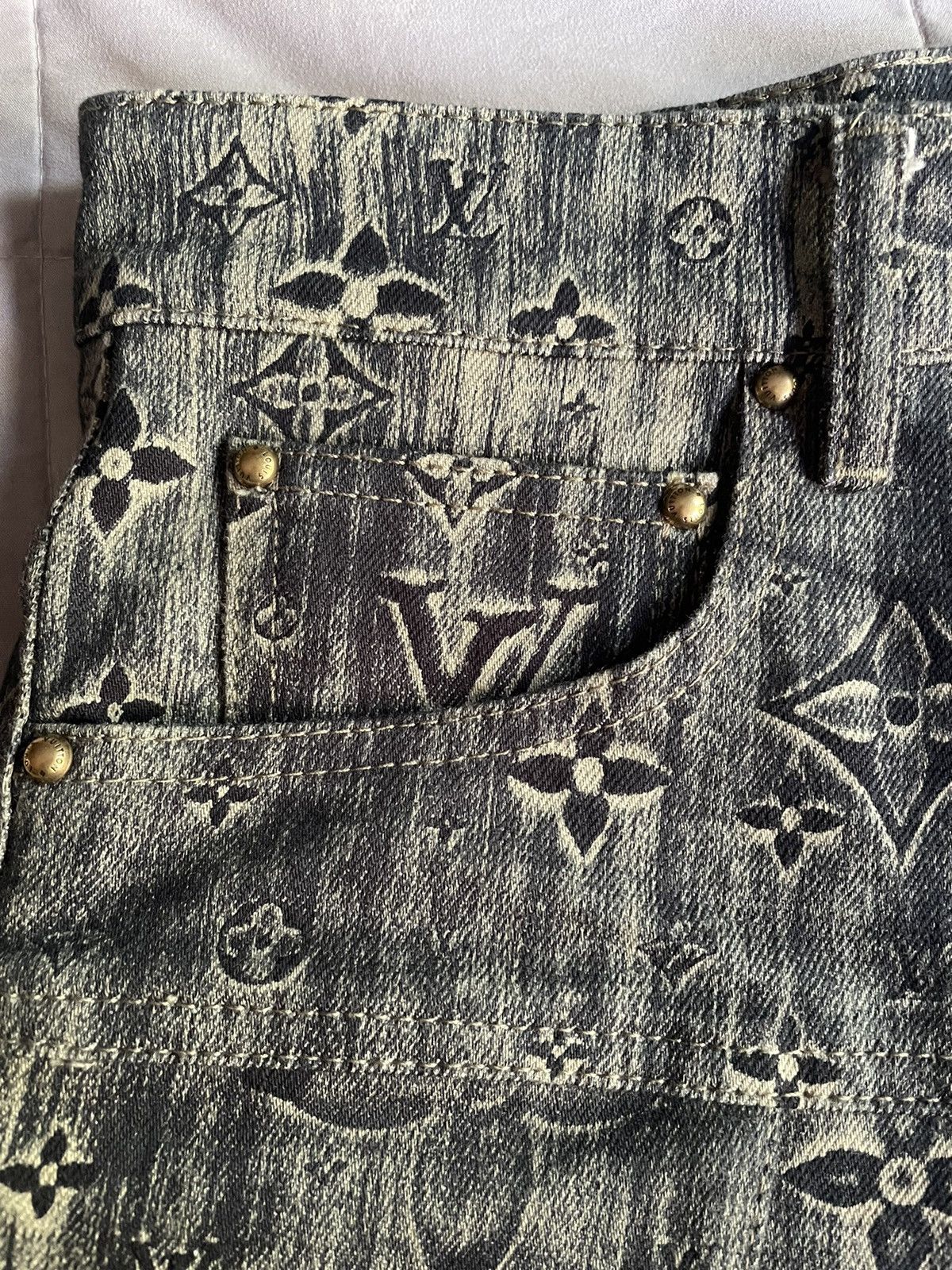 Louis Vuitton Louis Vuitton Monogram Denim Tailored Pants Size US 30 / EU 46 - 3 Thumbnail