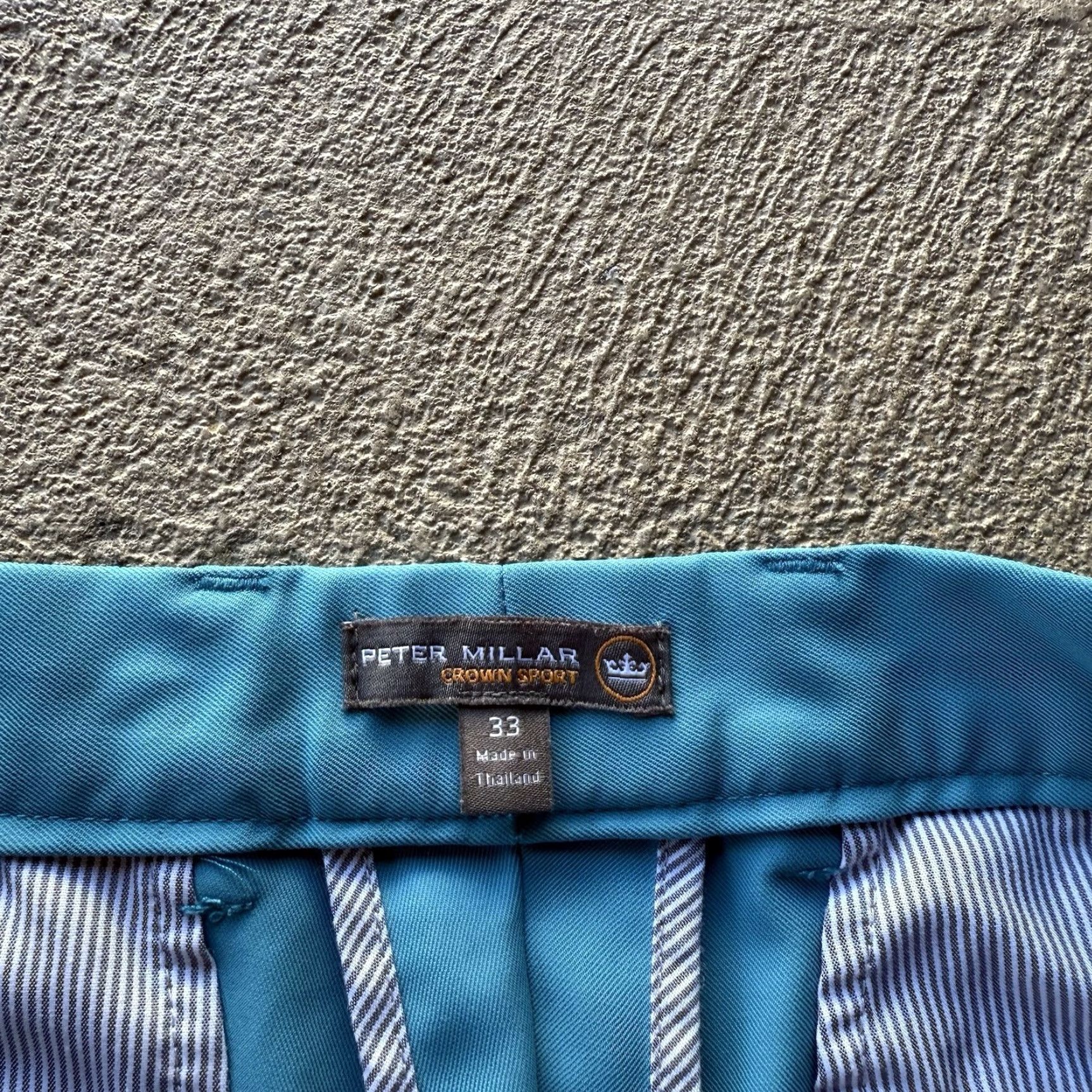 Peter Millar Peter Millar Shorts Mens 33 Blue Crown Sport Salem Performance Stretch Golf Dad Size US 33 - 5 Thumbnail
