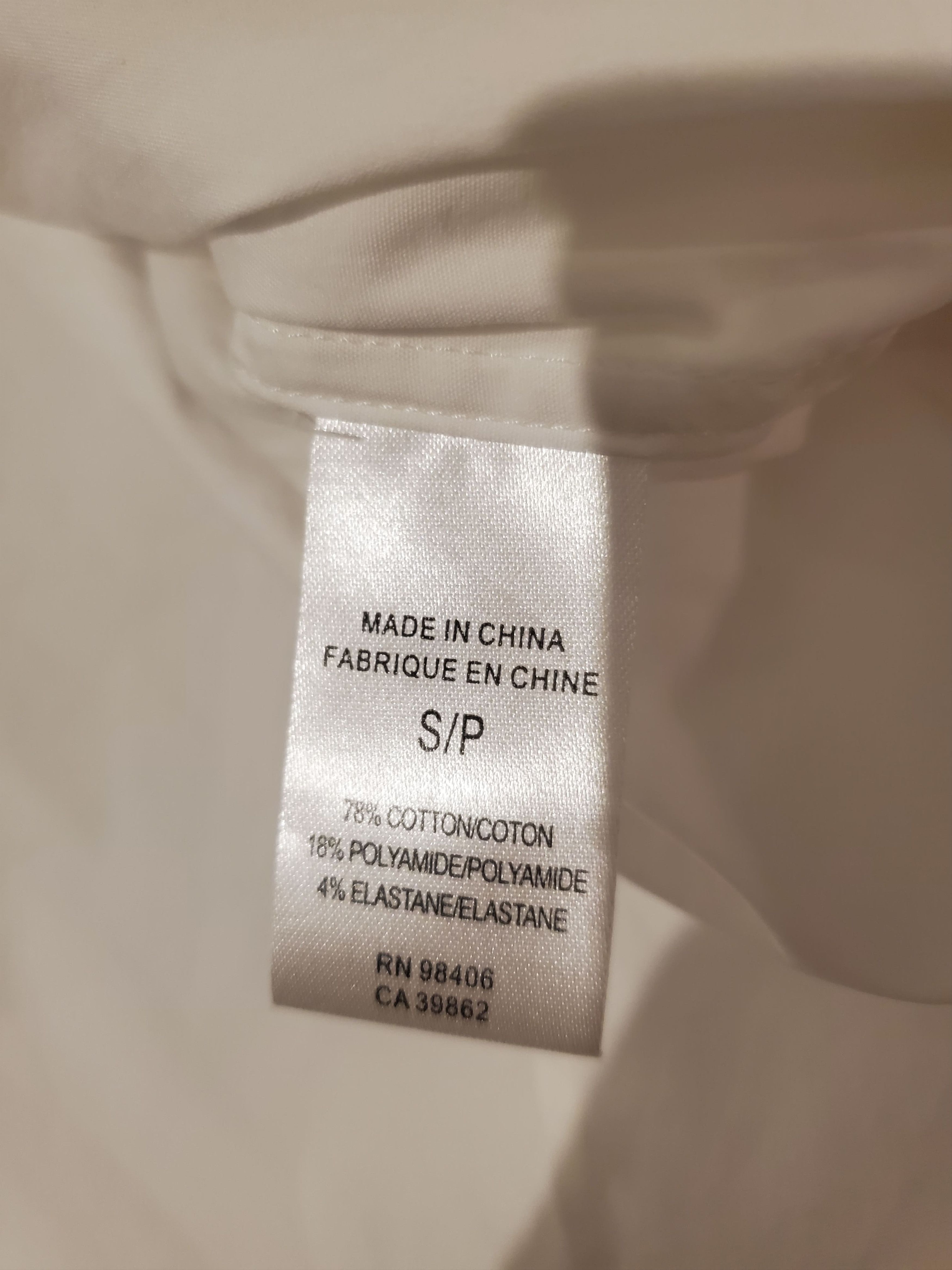 Theory Theory Sylvain White Shirt Sz. Small Size US S / EU 44-46 / 1 - 4 Thumbnail
