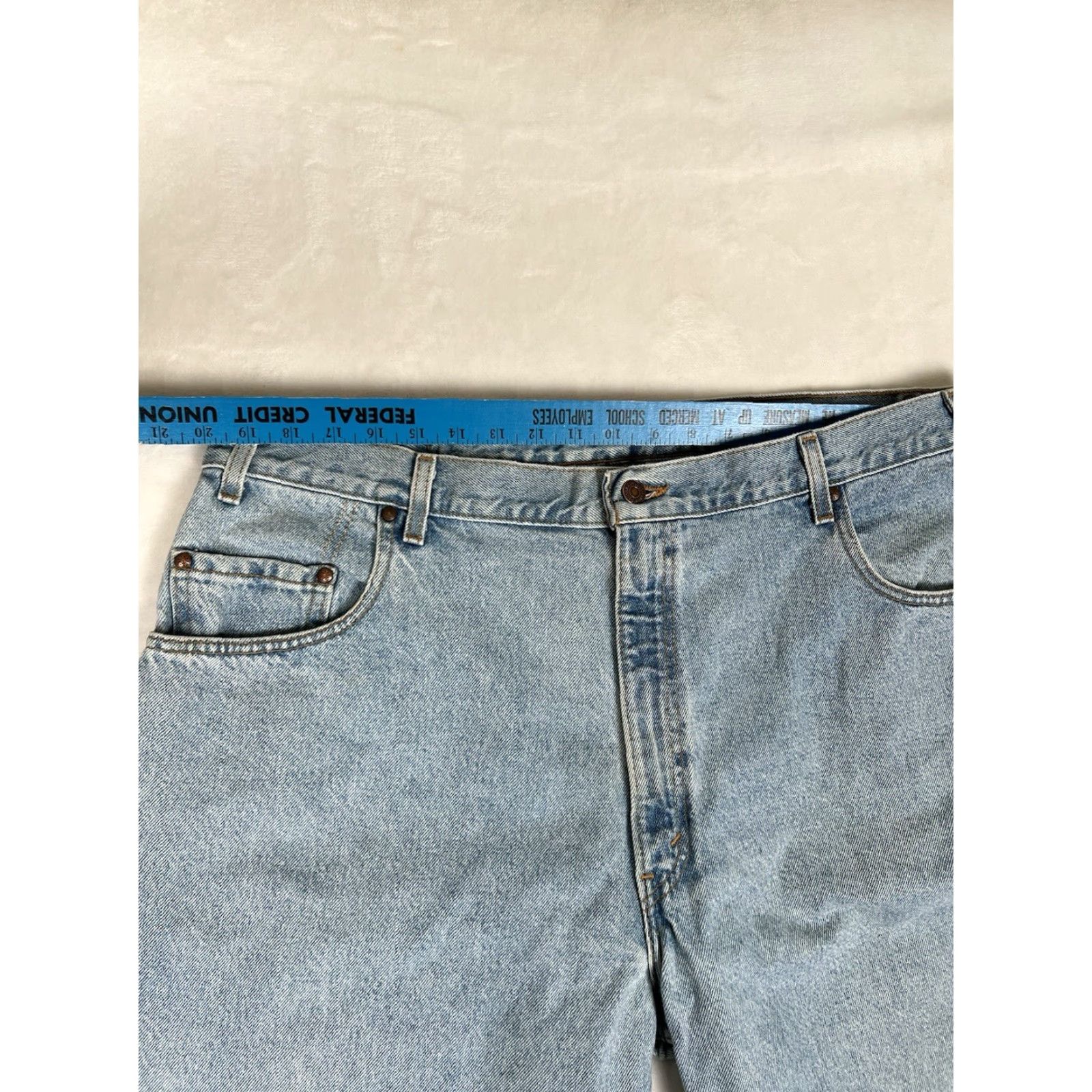 Levi's VINTAGE Levi’s 545 Jeans 40x32 USA Made 90s Levi's 500 Series Denim Jeans Mens Regular Relaxed Straight 5-Pocket Blue Orange Tab Published USA 90s Size US 40 / EU 56 - 3 Thumbnail