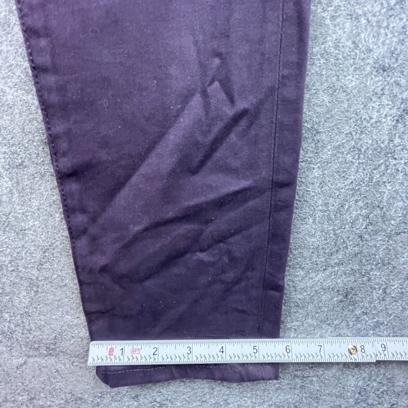 AG Adriano Goldschmied Adriano Goldschmied Jeans 28 Purple Prima Mid Rise Cigarette Size 28" / US 6 / IT 42 - 7 Thumbnail