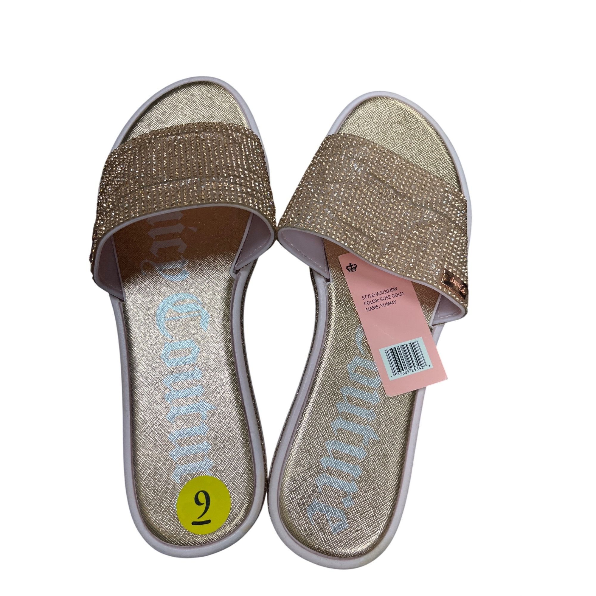 Juicy Couture Juicy Couture wms gold crystal sparkly sandals shoes sz 9 SK Size US 9 / IT 39 - 11 Thumbnail