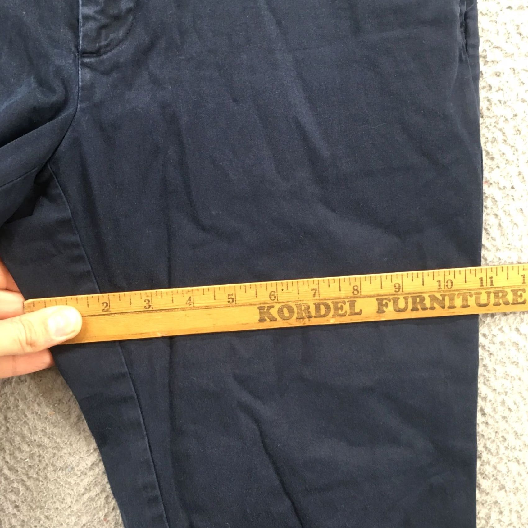 Banana Republic Banana Republic Chino Pants Womens Petite 8 Blue Mid Rise Stretch Size 30" / US 8 / IT 44 - 7 Thumbnail