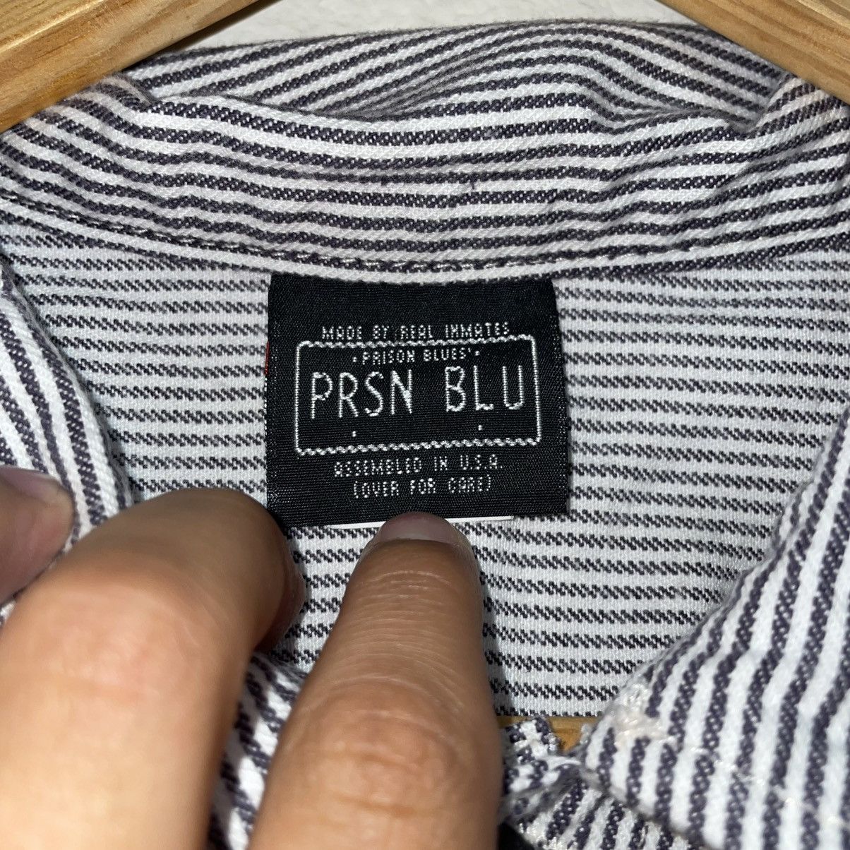 Vintage Prsn Blu Vintage Jail Button Up Size US L / EU 52-54 / 3 - 3 Thumbnail