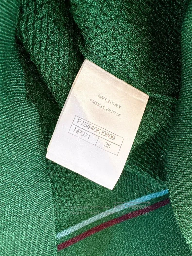 Chanel Chanel 23A Dakar Series Green Knitted Short Sleeves Size XS / US 0-2 / IT 36-38 - 8 Thumbnail