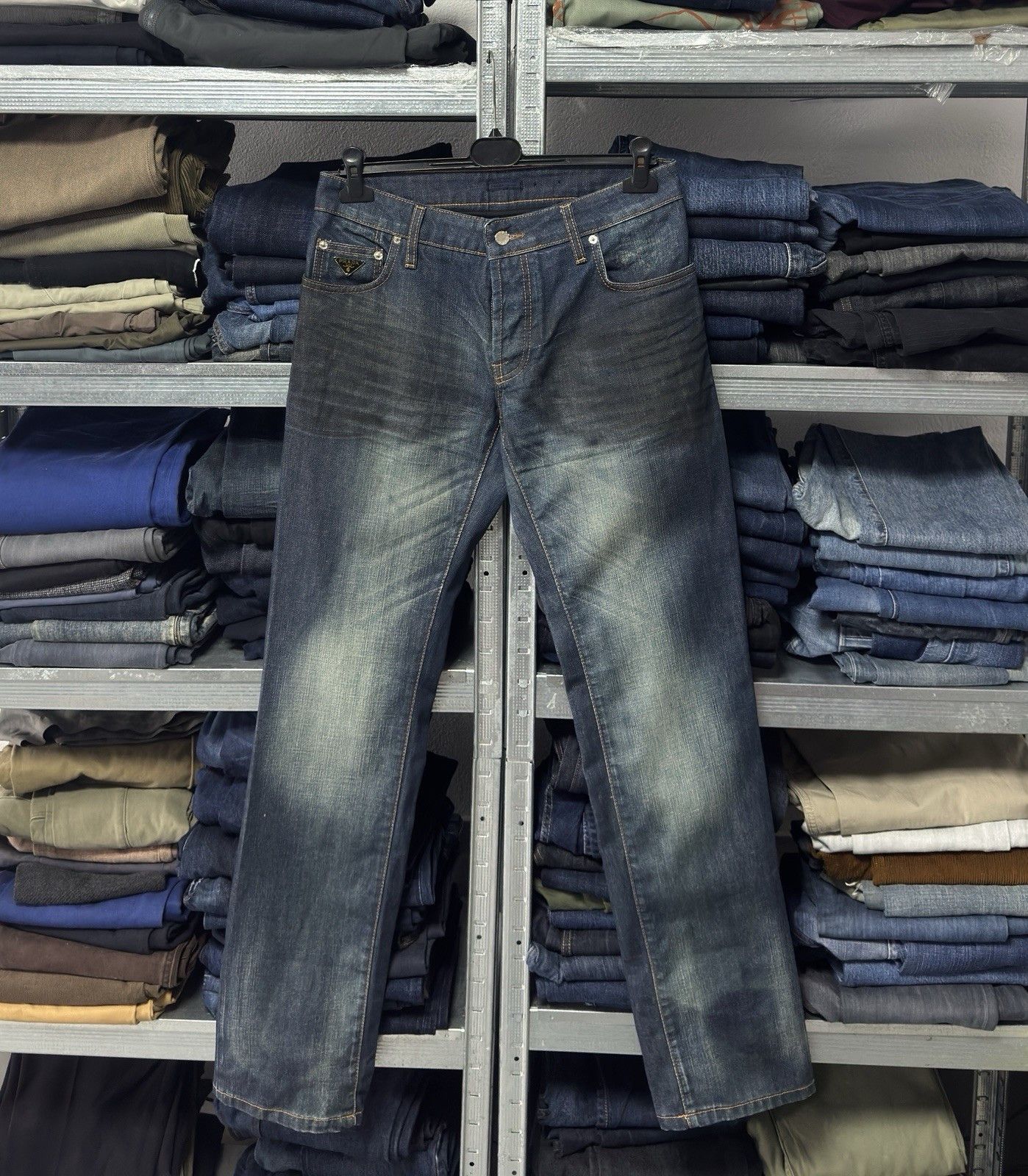 Prada PRADA Milano Indigo Wash Denim Jeans Straight Fit Made Italy Size US 31 - 1 Thumbnail