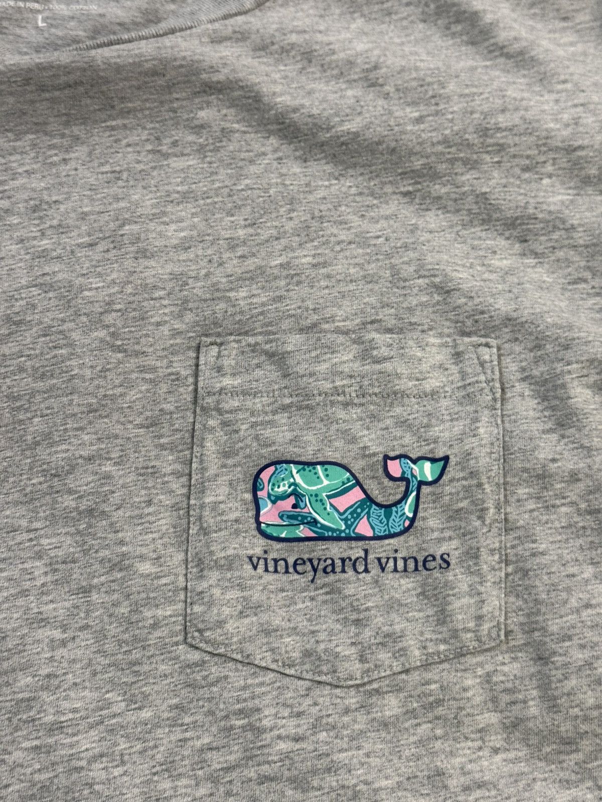 Vineyard Vines Vineyard Vines Grey Whale Paisley Logo Long Sleeve Large Size US L / EU 52-54 / 3 - 7 Thumbnail