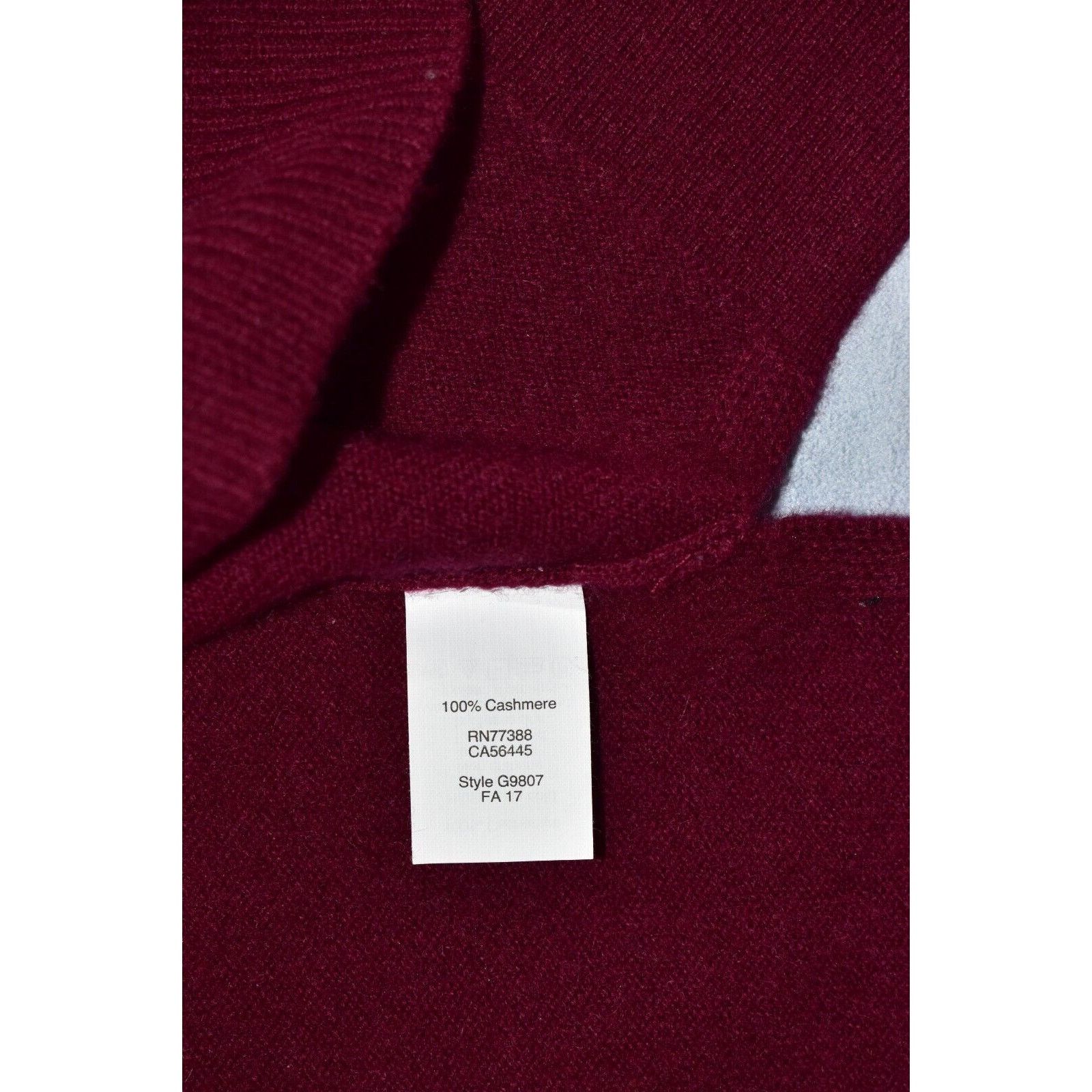 J.Crew J CREW Cashmere Knit Wine Red V Neck Pullover Sweater Sz XS Size XS / US 0-2 / IT 36-38 - 5 Thumbnail