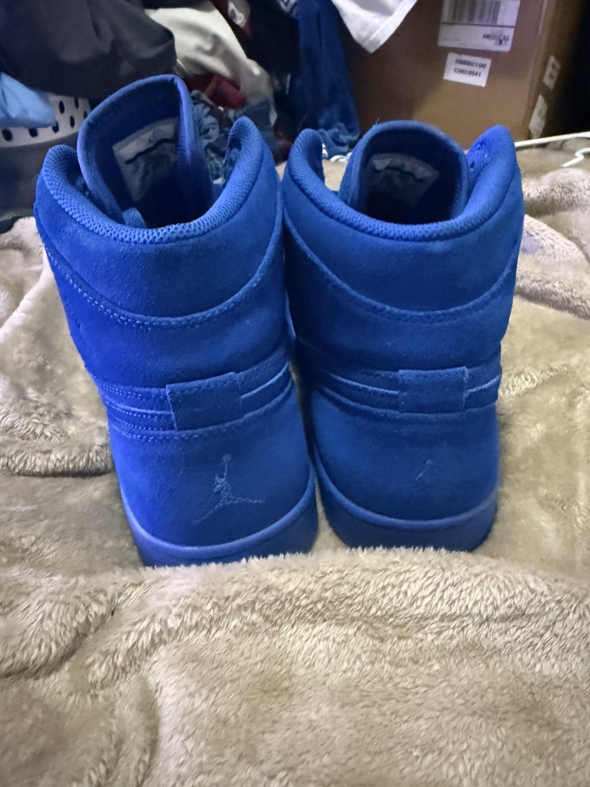 Jordan Brand Jordan 1 high blue suede Size US 13 / EU 46 - 4 Thumbnail