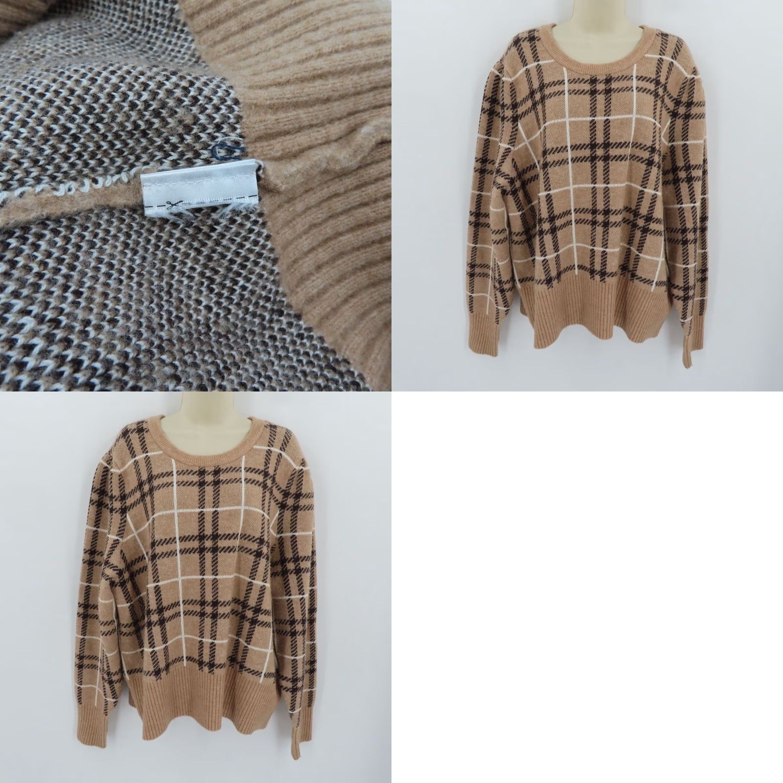 Banana Republic Banana Republic Womens XXL Plaid Knit Sweater Pullover Top Size XXL / US 16-18 / IT 52-54 - 8 Thumbnail