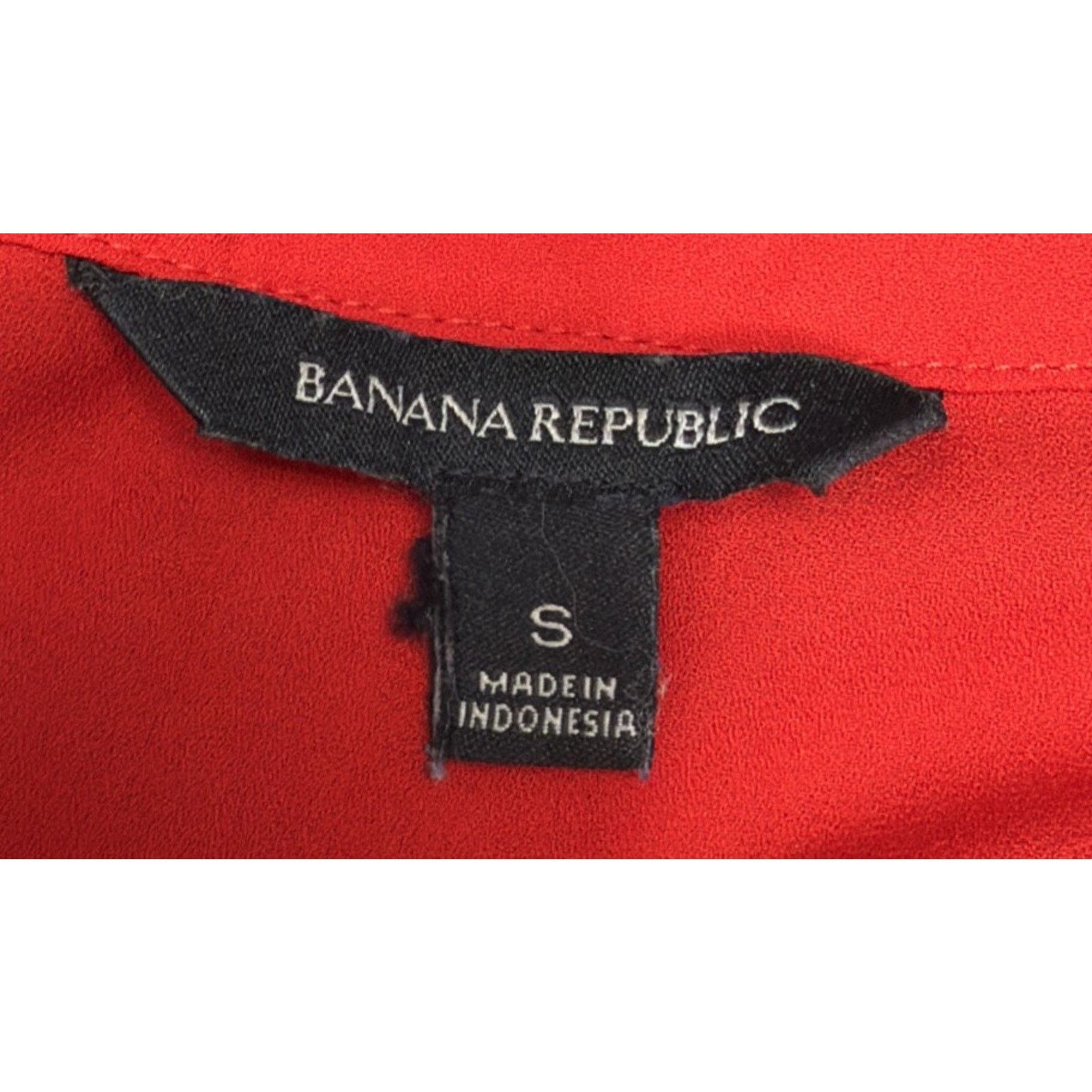 Banana Republic BANANA REPUBLIC Red Short Sleeve Career Blouse size Small Size S / US 4 / IT 40 - 5 Thumbnail