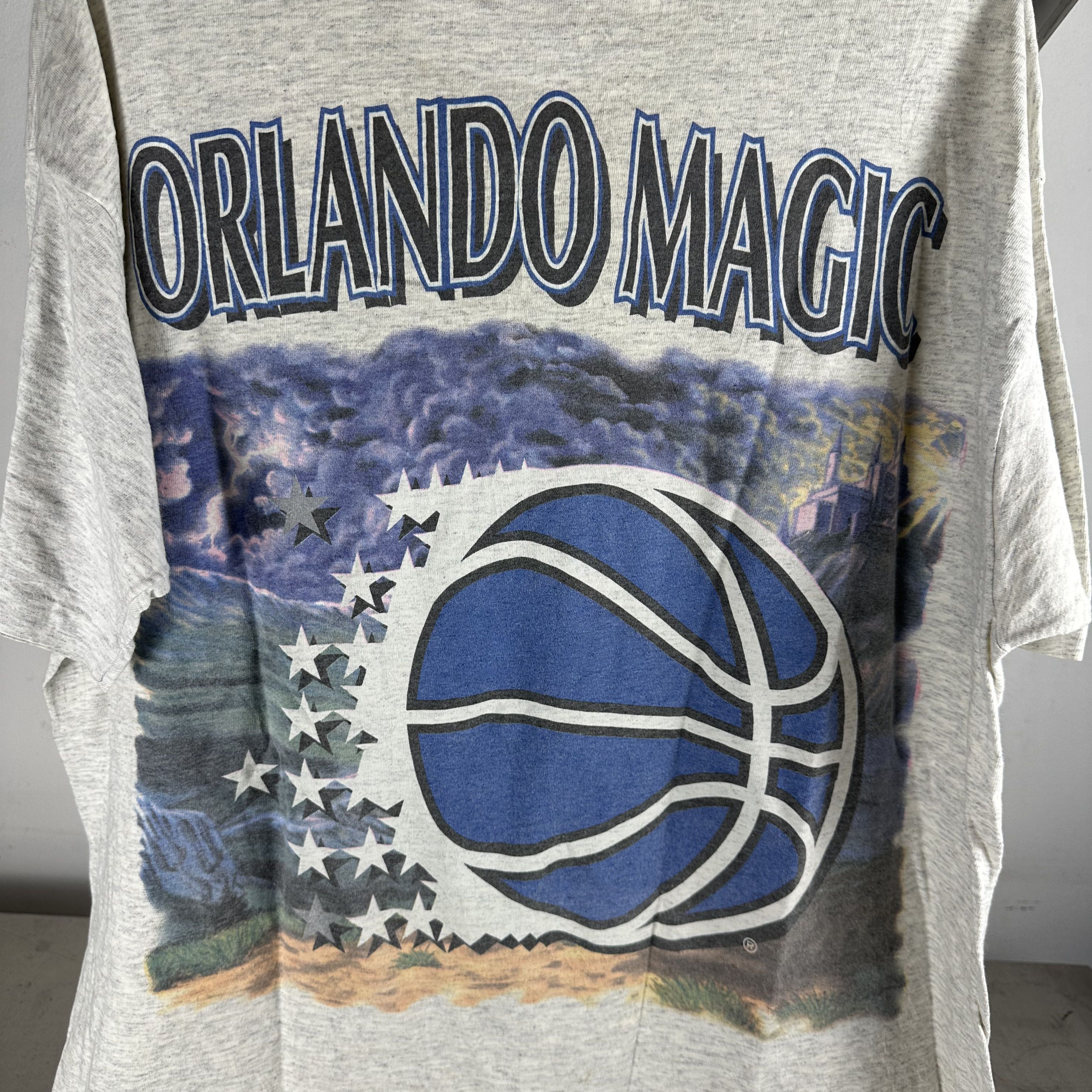 Vintage Vintage 90s Orlando Magic NBA Salem Sportswear Wizard Tee Size US XXL / EU 58 / 5 - 4 Thumbnail