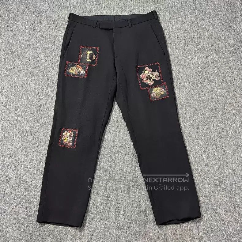 Dior Dior Rose Skull Printed Wool Trousers Size US 30 / EU 46 - 1 Thumbnail