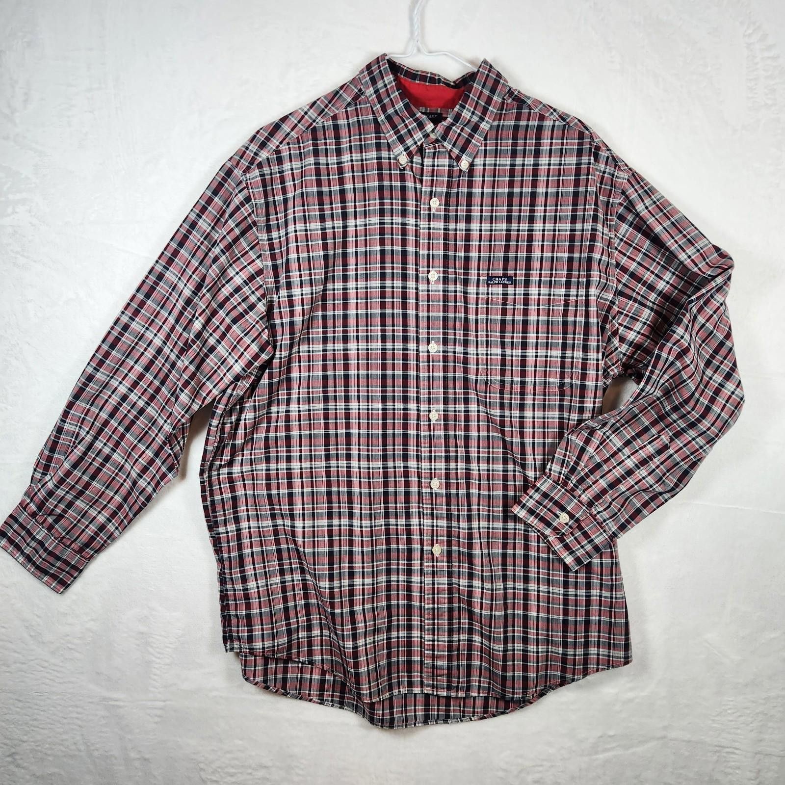 Chaps Chaps Easy Care Plaid Multicolor Shirt Size Large Size US L / EU 52-54 / 3 - 1 Thumbnail