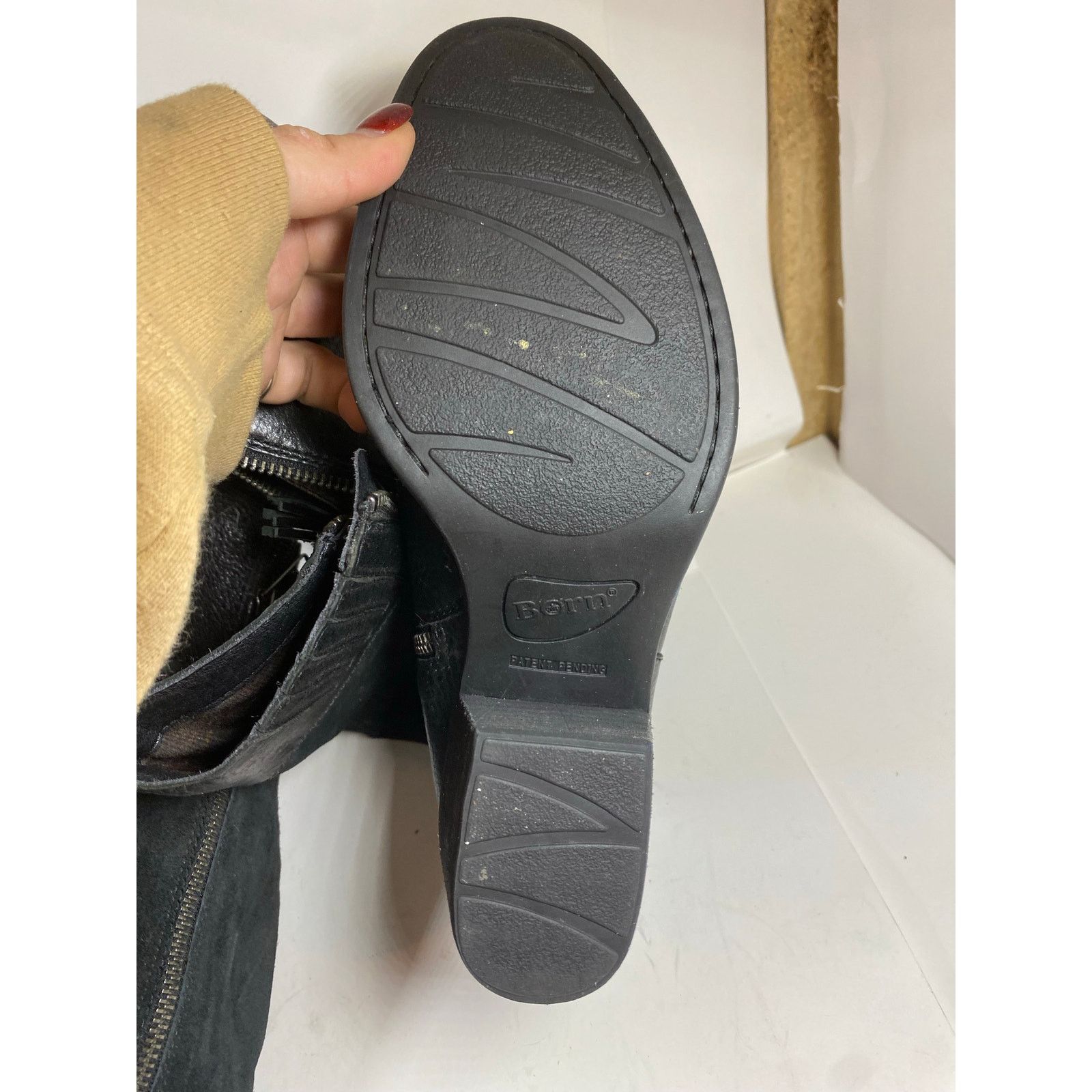 Born Born Alize Double Zip Black Tall Boots 9W Size US 9 / IT 39 - 3 Thumbnail