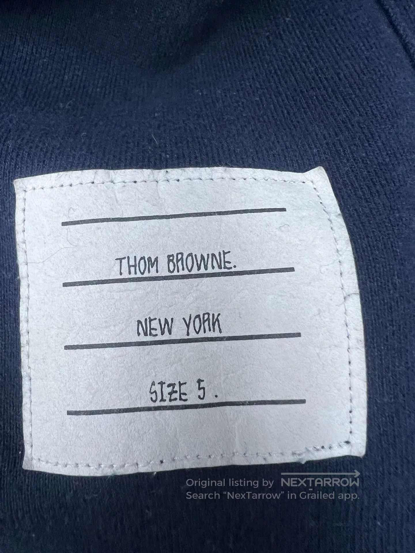 Thom Browne Thom Browne Navy 4-Stripe Sweatshirt. Size US XXL / EU 58 / 5 - 6 Thumbnail