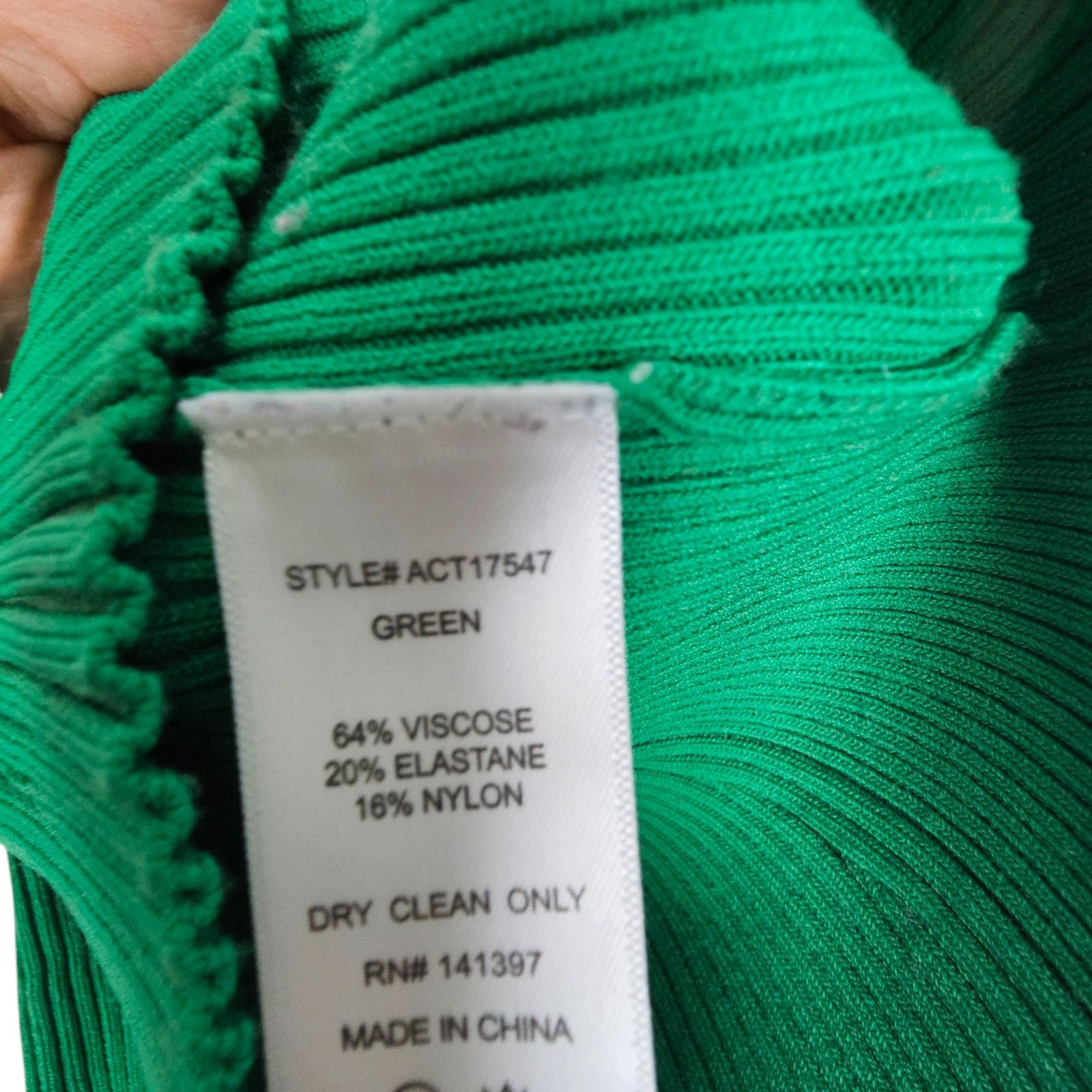 ASTR The Label ASTR The Label Womens Eris Crop Kelly Green Ribbed Sweater M Size M / US 6-8 / IT 42-44 - 8 Thumbnail