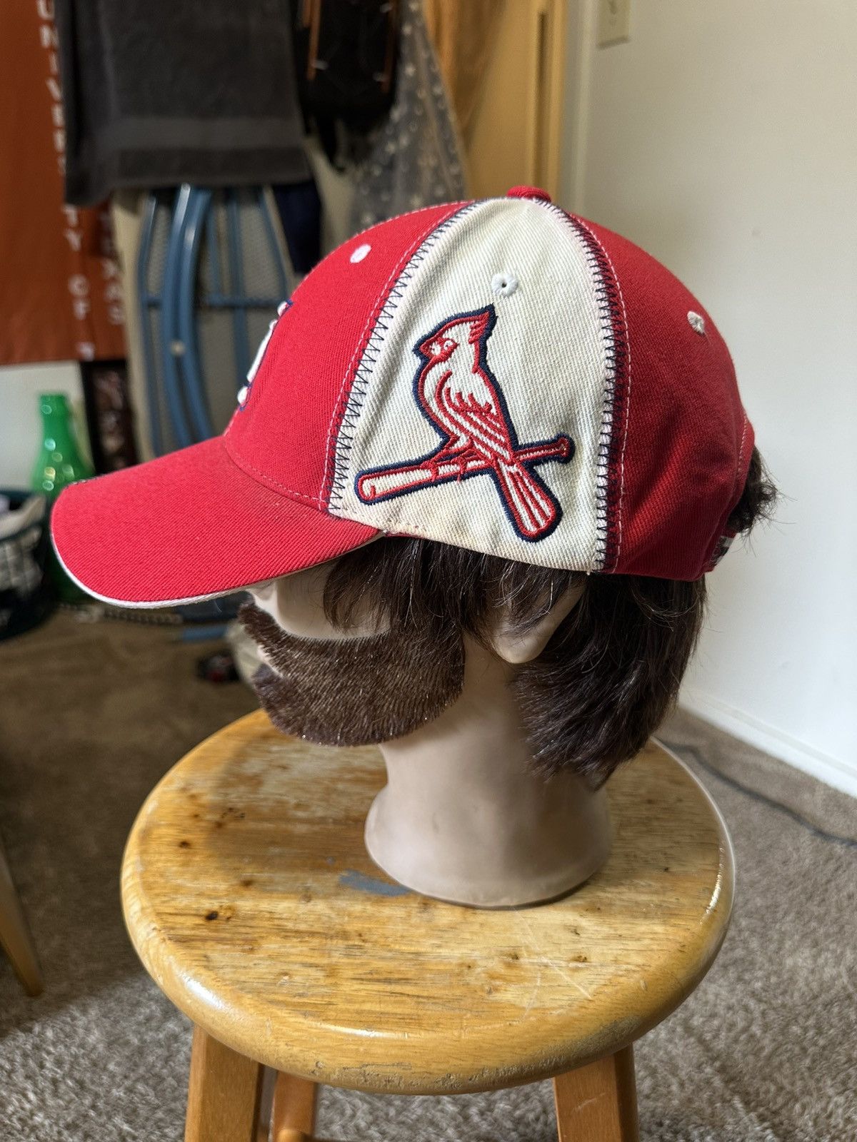 MLB Vintage MLB St. Louis Cardinal’s “triple red” hat 90s Size ONE SIZE - 5 Thumbnail