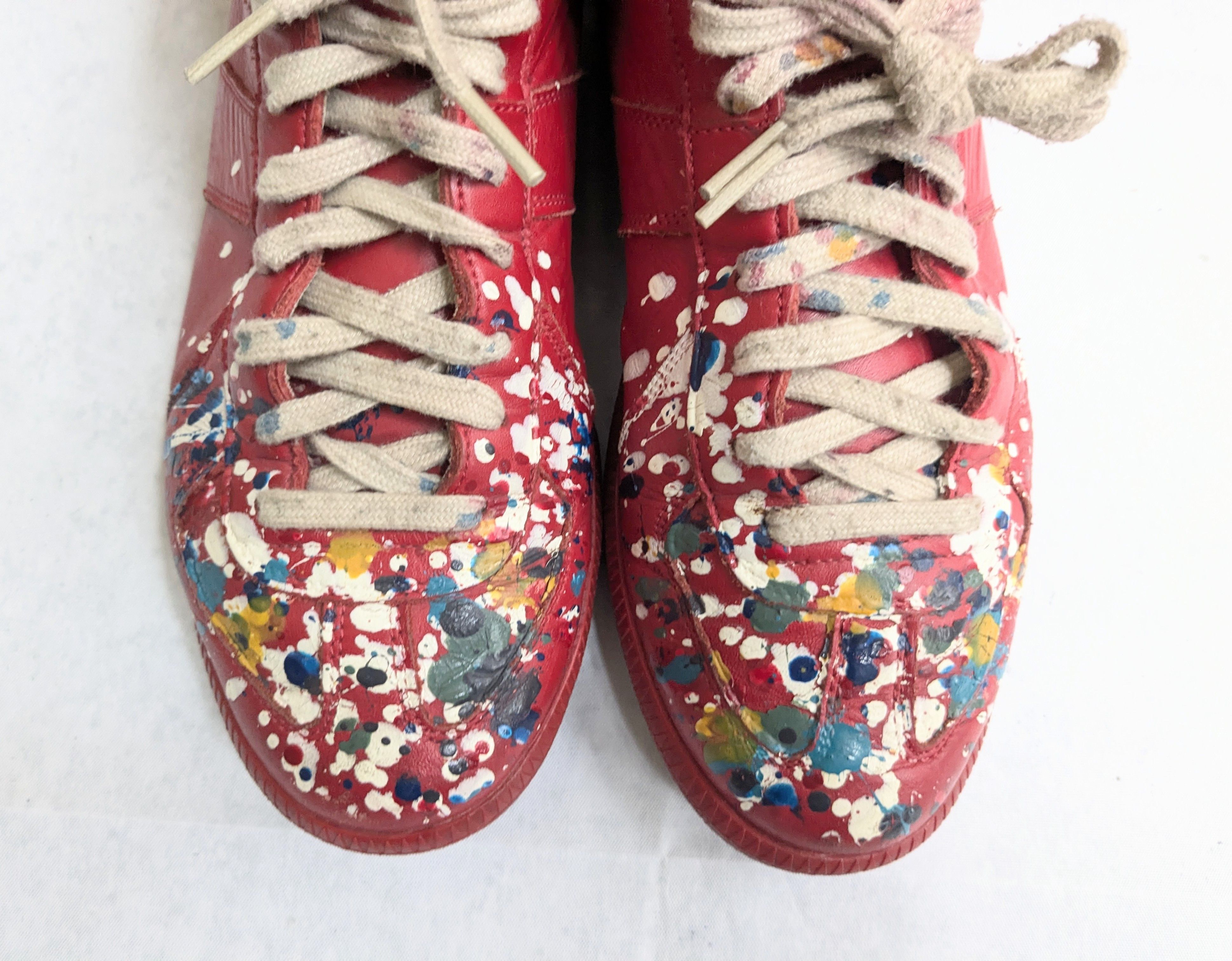 Maison Margiela Maison Margiela Replica GAT Red Paint Splatter 9 42 Size US 9 / EU 42 - 3 Thumbnail